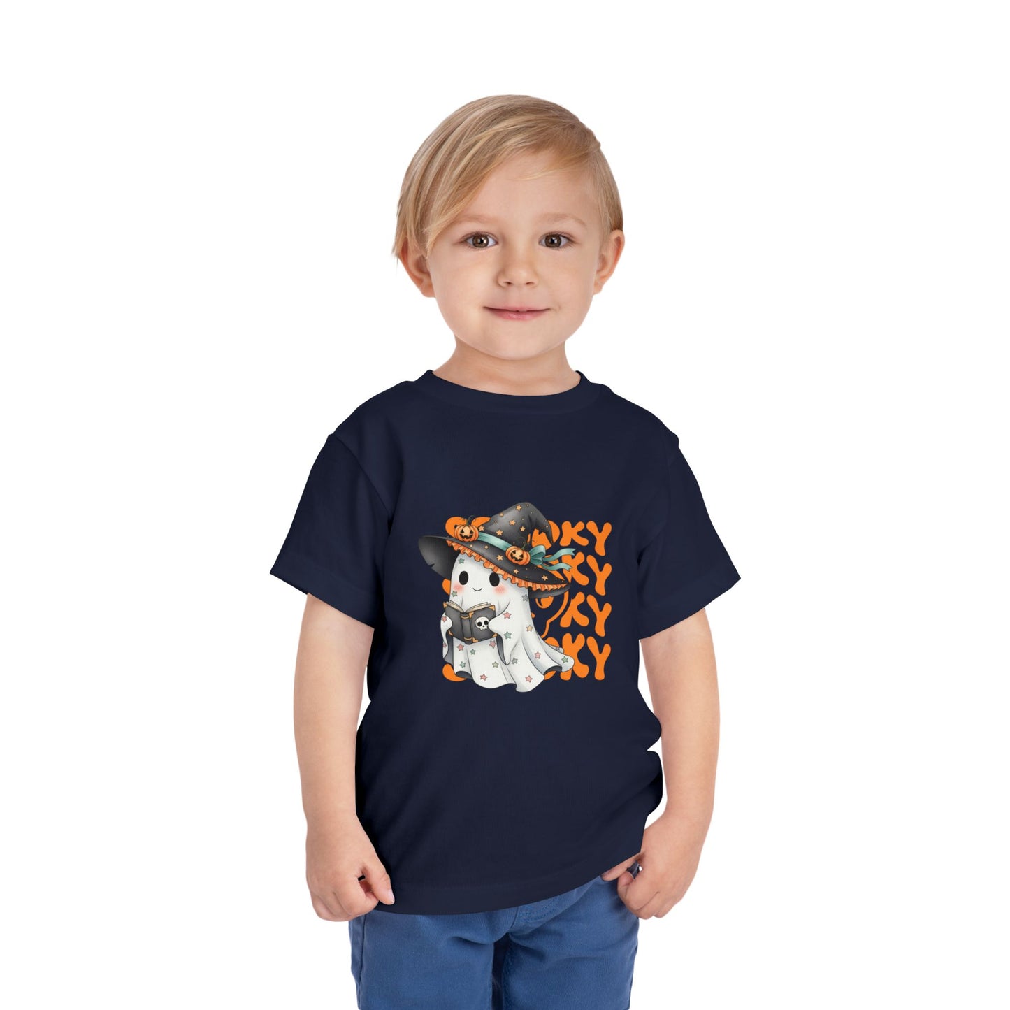 Spooky Ghost Toddler Tee, Halloween Kids Shirt, Cute Toddler Halloween Outfit, Ghost Costume Tee, Toddler Boy Girl Halloween Top