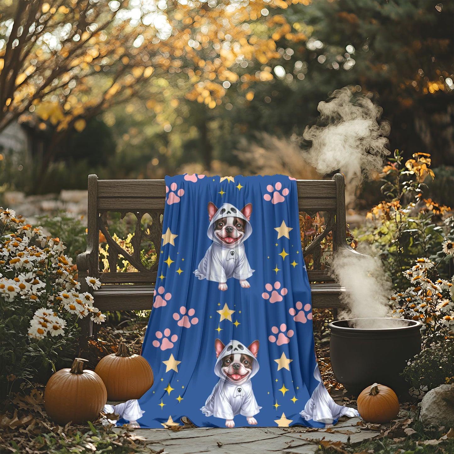 Cozy Dog-Themed Velveteen Plush Blanket - Perfect for Pet Lovers, Gifts, Home Decor, Snuggling, Dog Sleepovers