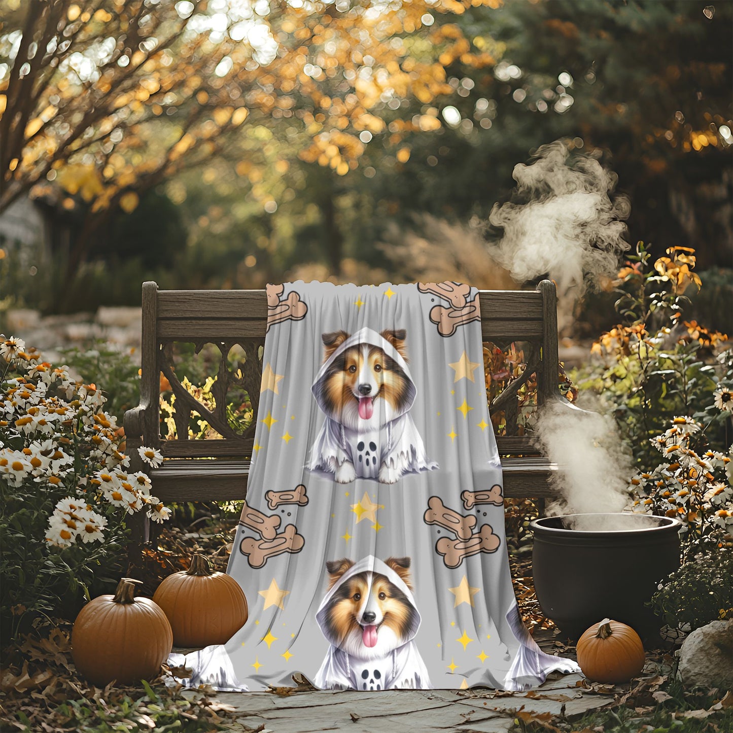 Cozy Dog-Themed Velveteen Plush Blanket | Perfect for Pet Lovers, Home Decor, Gifts, Snuggling, Holidays