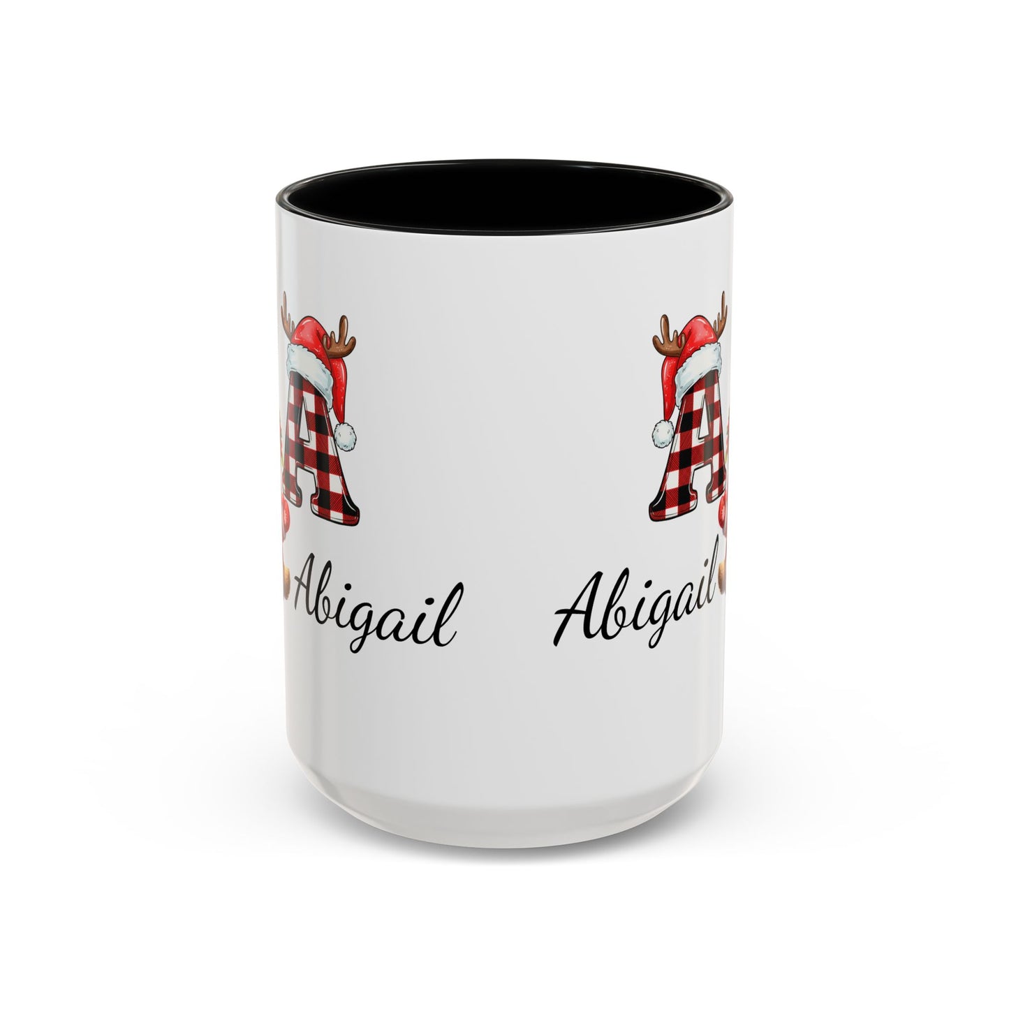 Festive Personalized Coffee Mug, Holiday Gift for Coffee Lovers, Custom Name Mug, Cute Animal Design, Perfect for Christmas