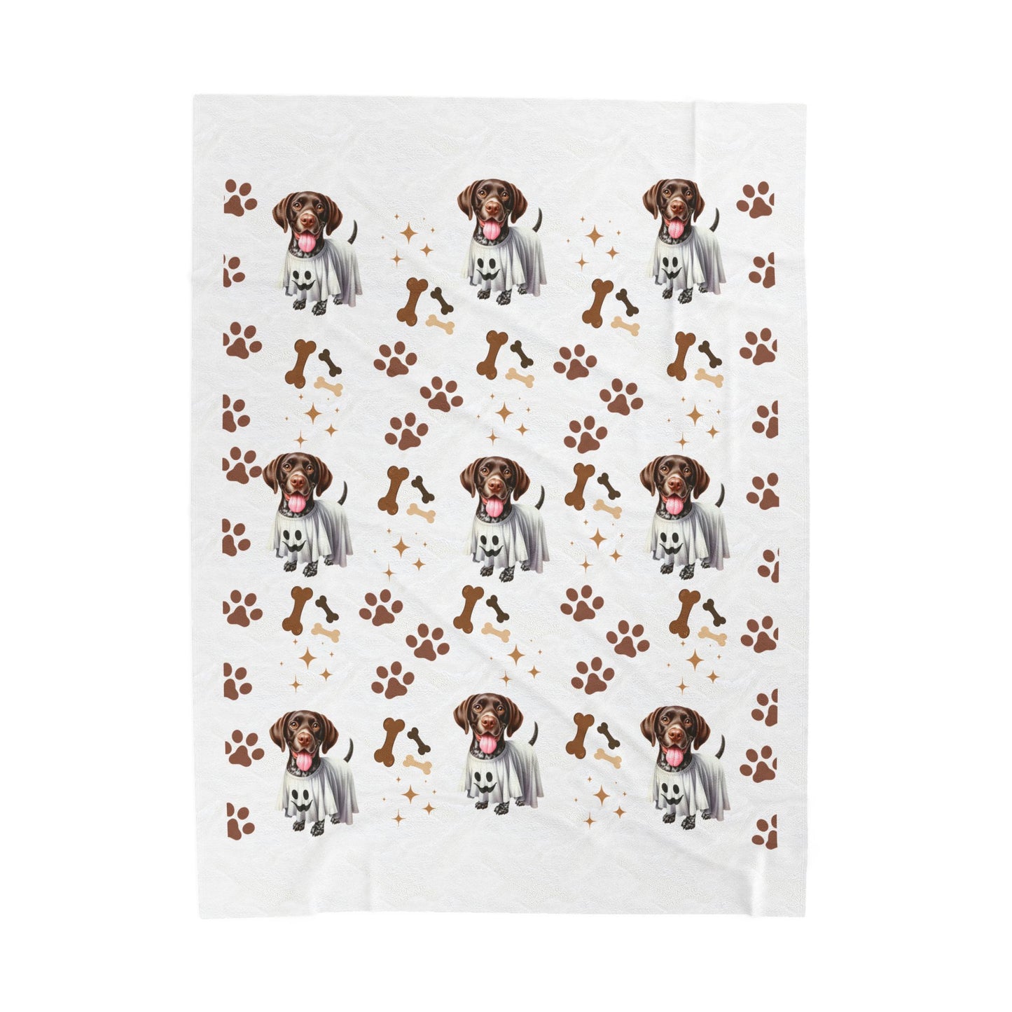 Dog Lover's Velveteen Plush Blanket, Cozy Pet Blanket, Dog-Themed Gift, Puppy Lover Throw, Cute Home Decor