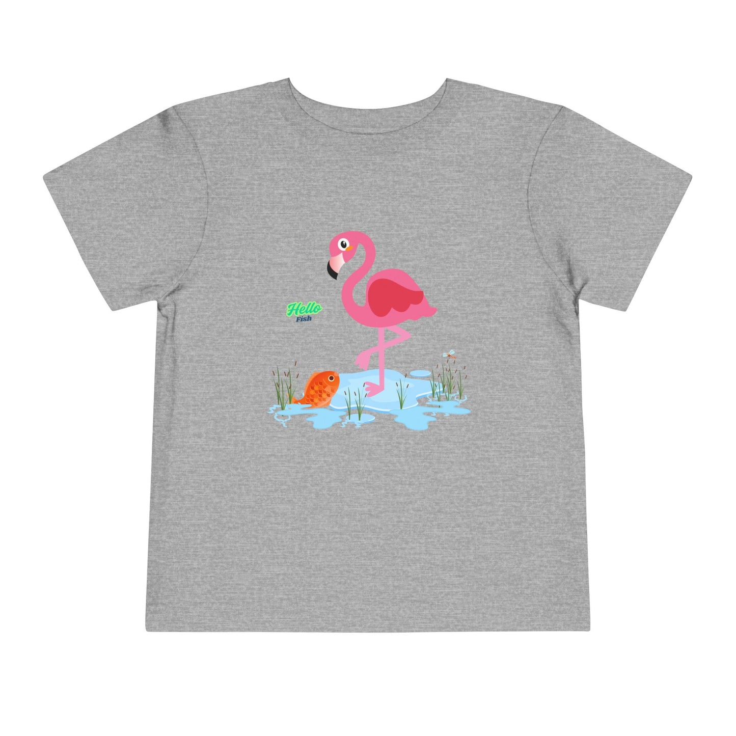 Whimsical Flamingo Toddler Tee - Fun Summer Kids Shirt, Playful Gift for Birthdays, Beach Days, Everyday Wear, Cute Summer Apparel