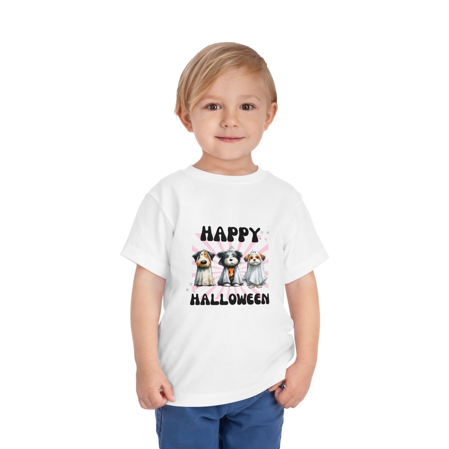 Toddler Halloween Tee - Cute Dog Design, Kids Halloween Shirt, Toddler Costume Shirt, Fun Playwear, Birthday Gift, Dog Lover Tee