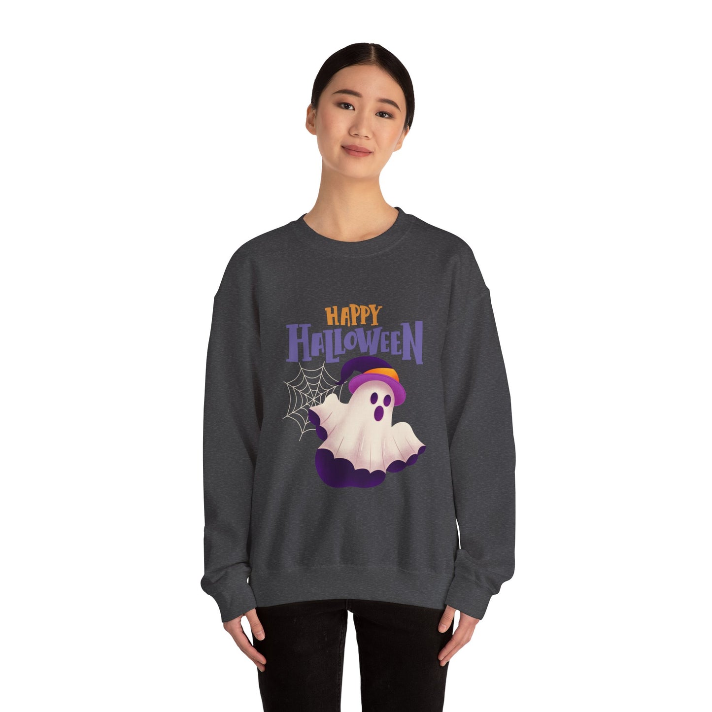 Halloween Ghost Sweatshirt | Unisex Crewneck | Spooky Season Apparel, Halloween Gift, Cozy Outfit, Festival Wear, Autumn Fashion