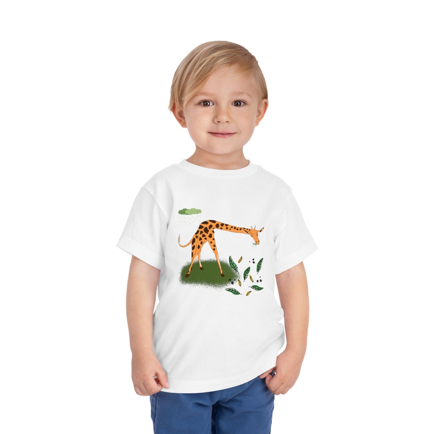 Cute Giraffe Toddler Tee, Animal Shirt, Kids Summer Tee, Playful Toddler Clothes, Gift for Baby Showers, Nursery Decor, Toddler Outfit