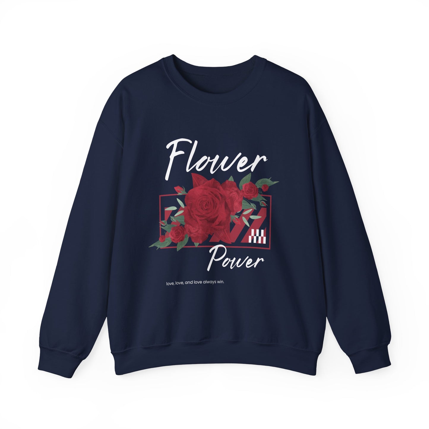 Flower Power Sweatshirt - Cozy Unisex Crewneck for Nature Lovers, Gifts for Her, Fall Fashion, Casual Wear, Floral Sweatshirts