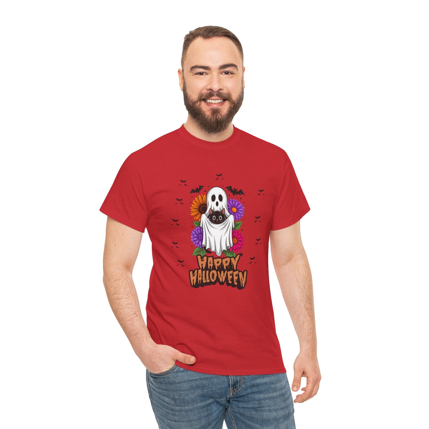 Halloween Ghost Unisex Tee, Perfect for Trick-or-Treating, Spooky Season Shirts, Fall Vibes, Halloween Party Attire