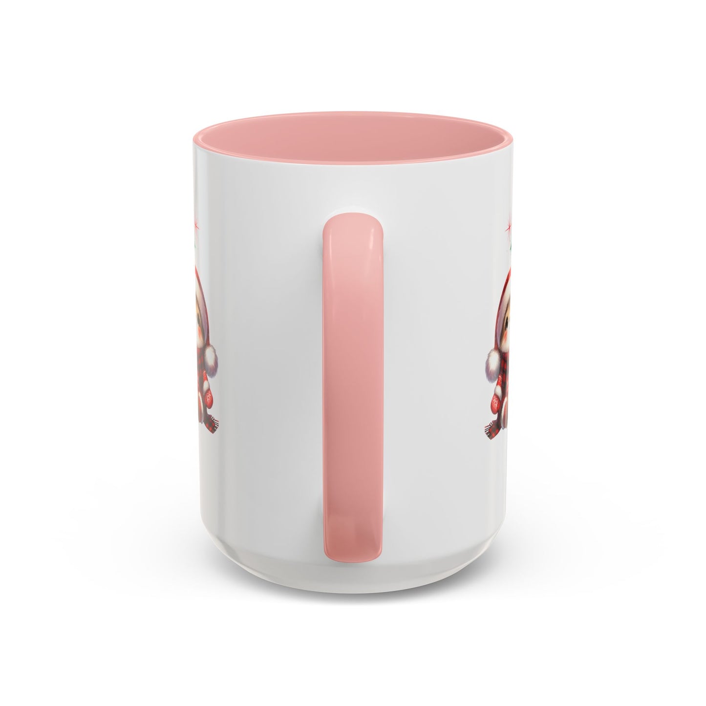 Festive Personalized Coffee Mug, Holiday Gift for Coffee Lovers, Custom Name Mug, Cute Animal Design, Perfect for Christmas