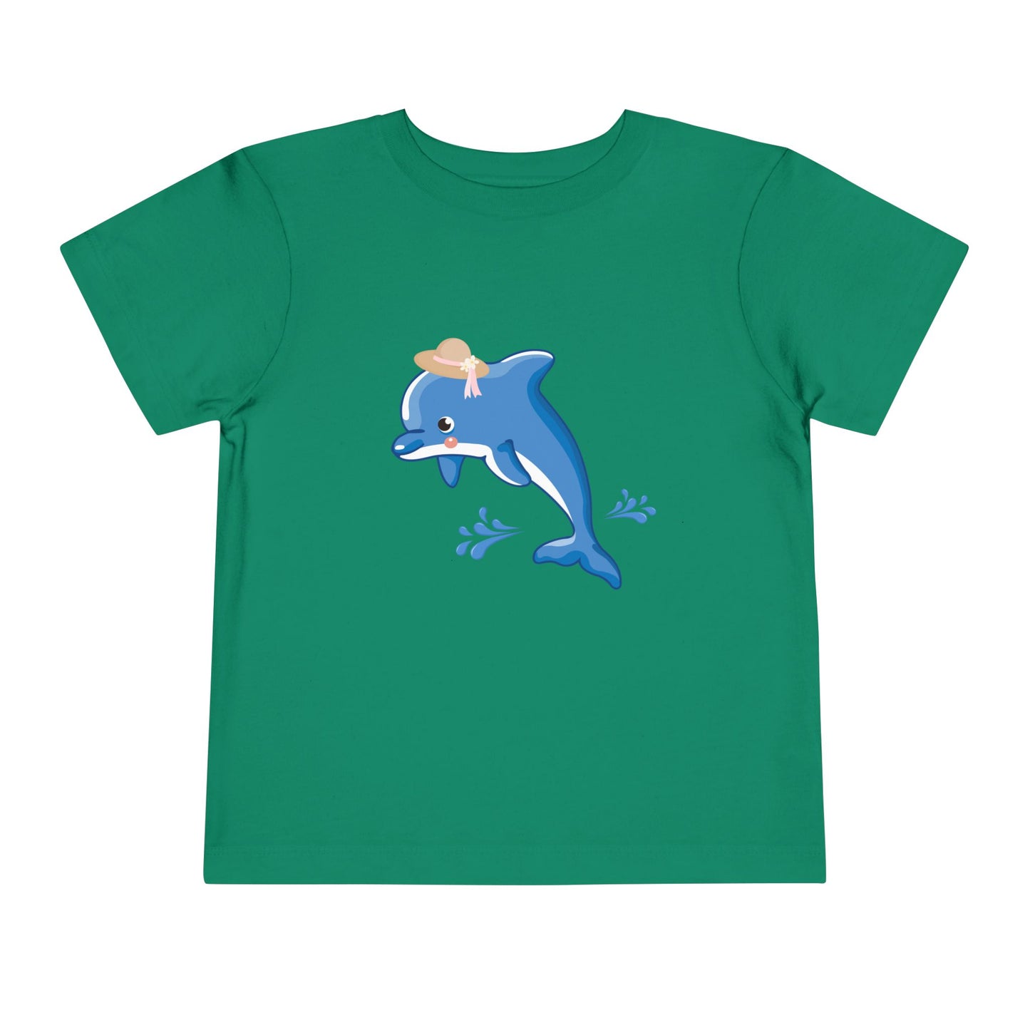 Adorable Dolphin Toddler Tee, Cute Kid's T-Shirt, Summer Outfit, Beach Day Apparel, Gift for Toddlers, Fun Children's Clothing