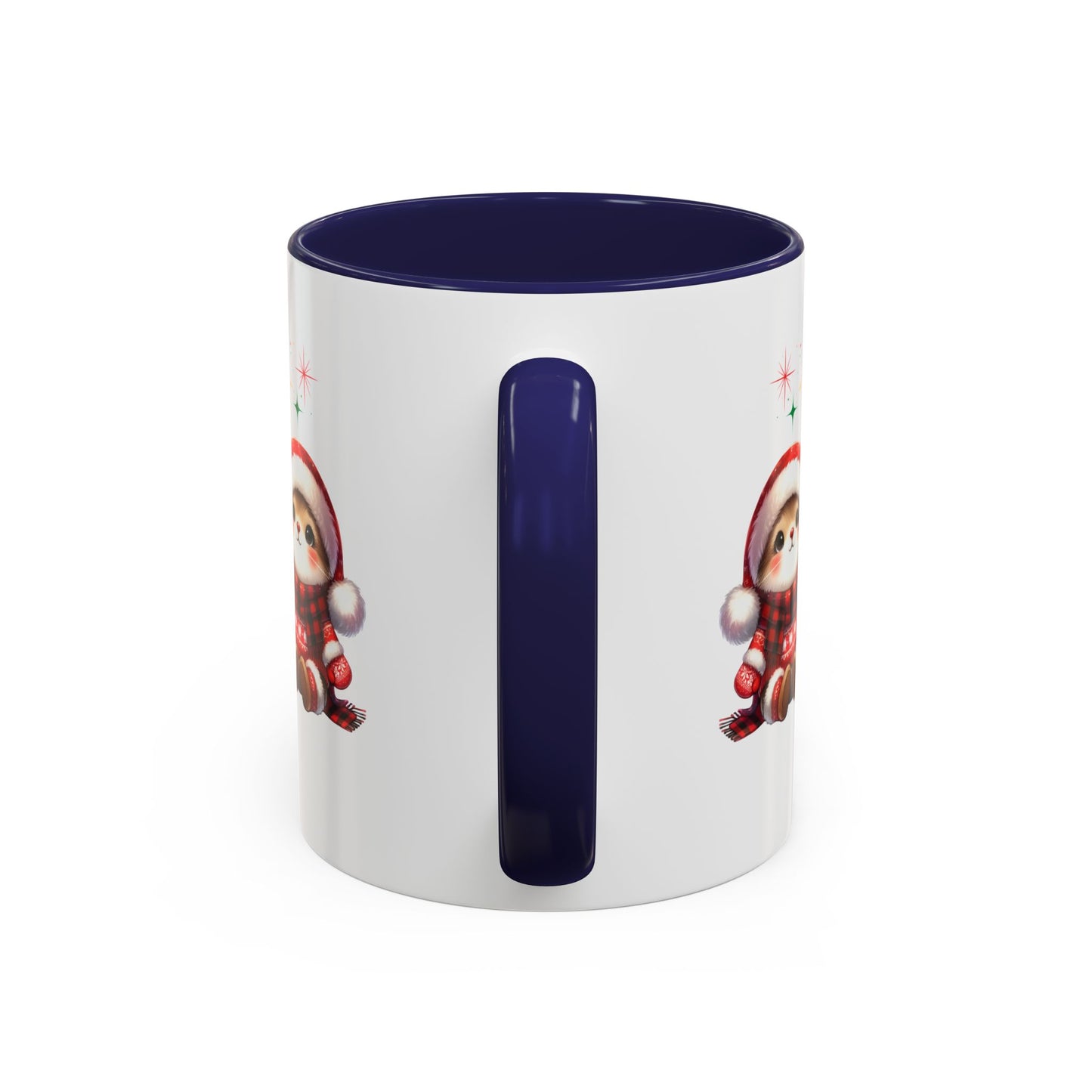 Festive Personalized Coffee Mug, Holiday Gift for Coffee Lovers, Custom Name Mug, Cute Animal Design, Perfect for Christmas