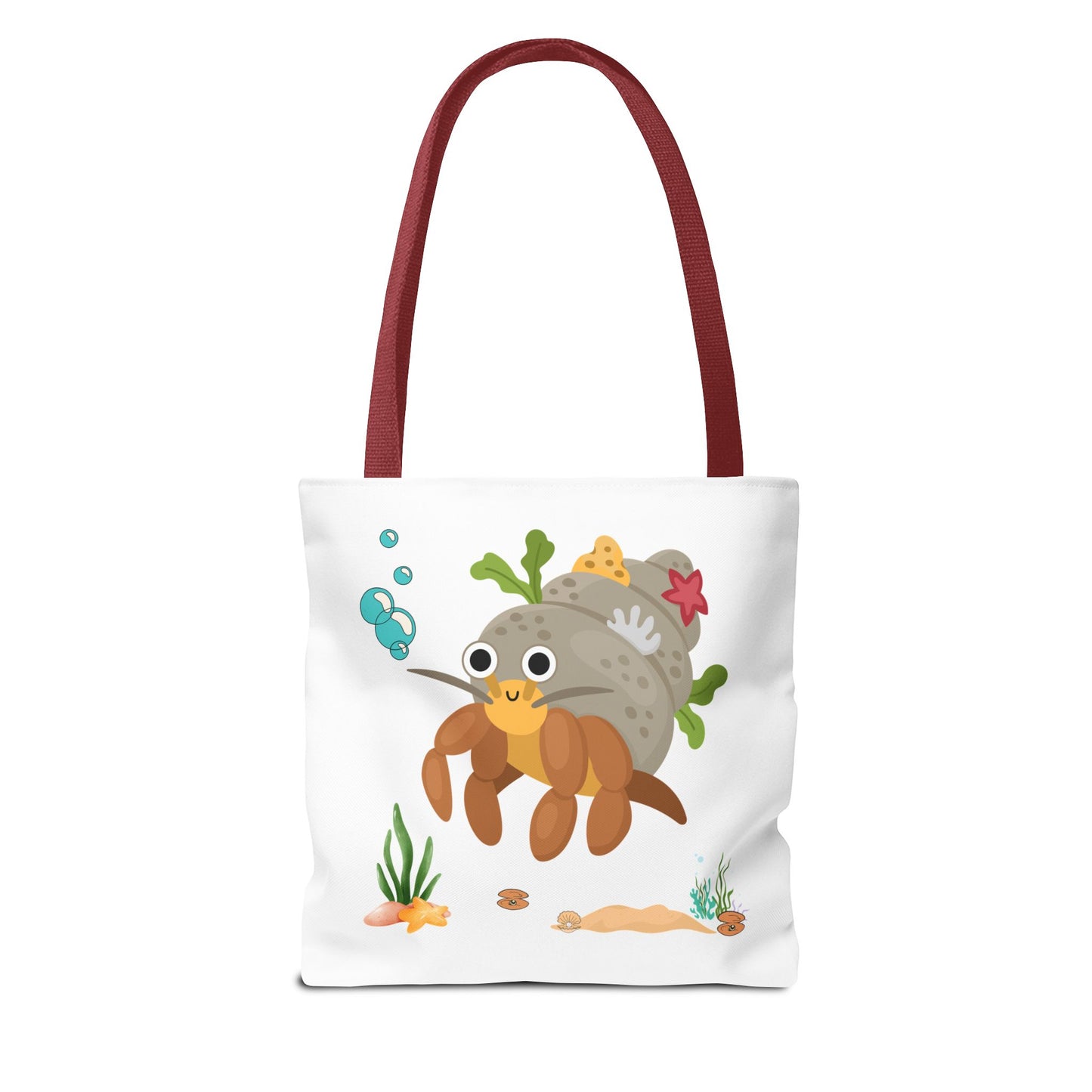 Hermit crab with shell underwater Tote Bag