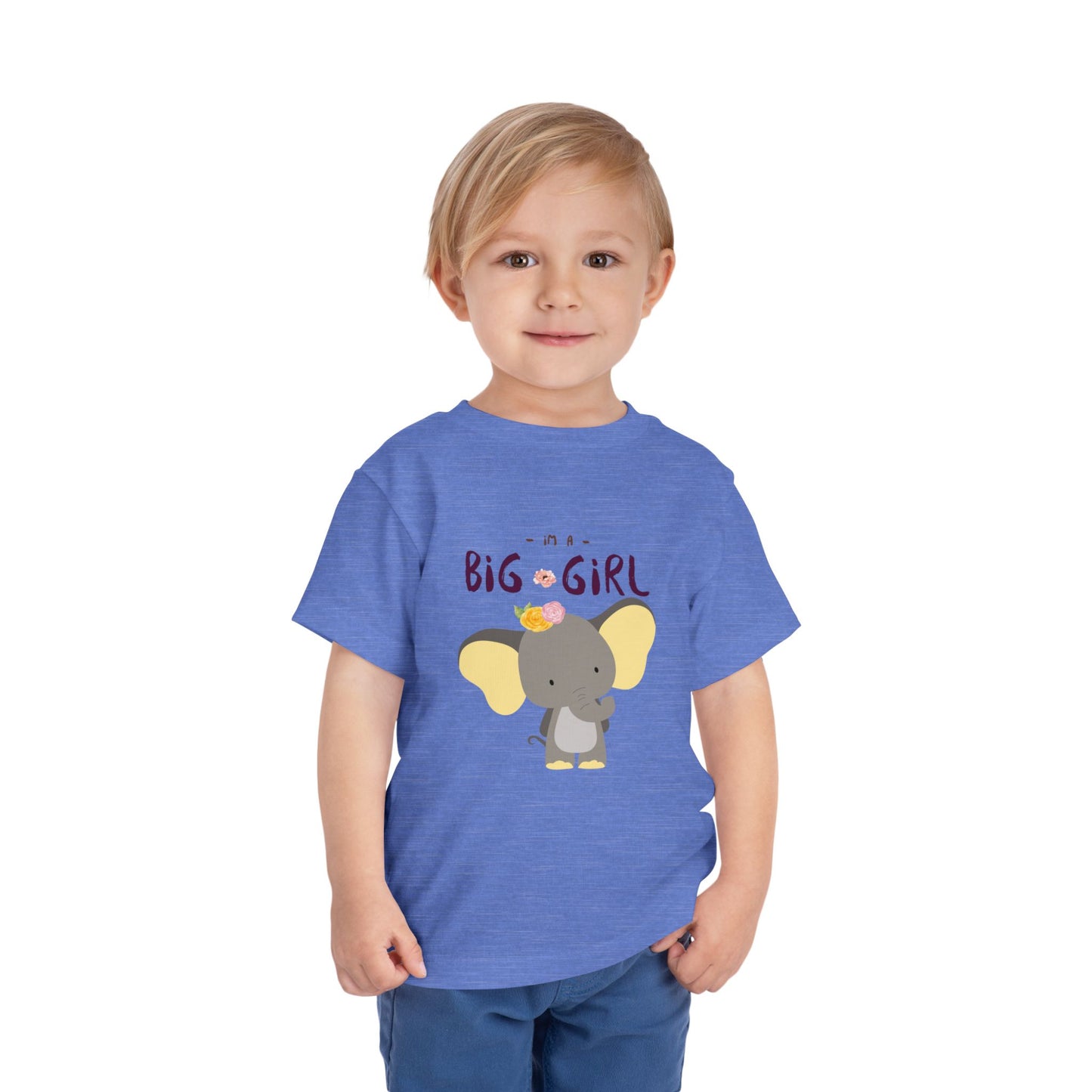 Big Girl Toddler Tee, Cute Elephant Design, Kids Birthday Gift, Toddler Clothing, Nursery Outfit, Playtime T-Shirt