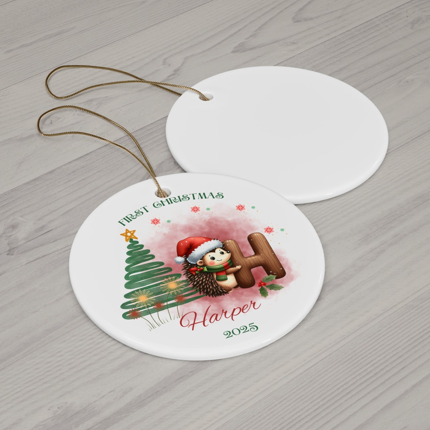 Personalized Christmas Ornament, Holiday Decor, First Christmas Keepsake, Custom Gift for Kids, Unique Tree Decoration