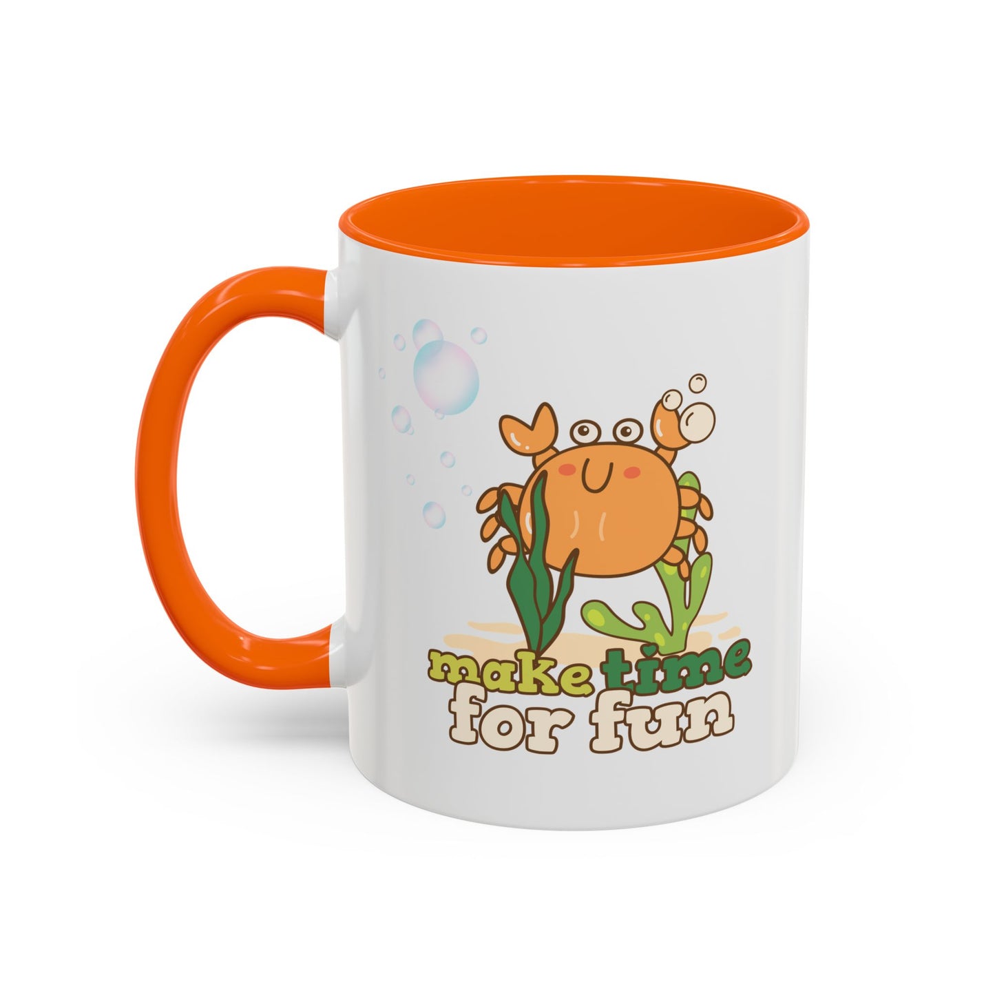 Cartoon crab lllusstration promoting joy and playfulness Coffee Mug