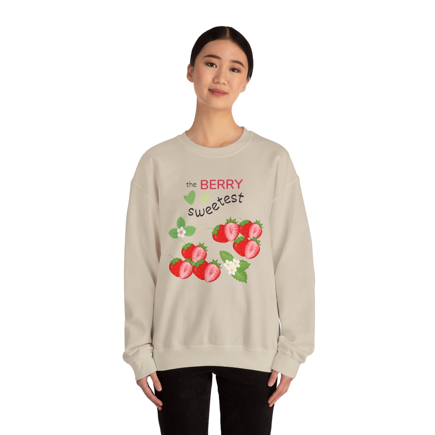 Berry Sweet Unisex Crewneck Sweatshirt - Cozy Gift, Perfect for Fall, Valentine's Day, Strawberry Lovers, Everyday Comfort