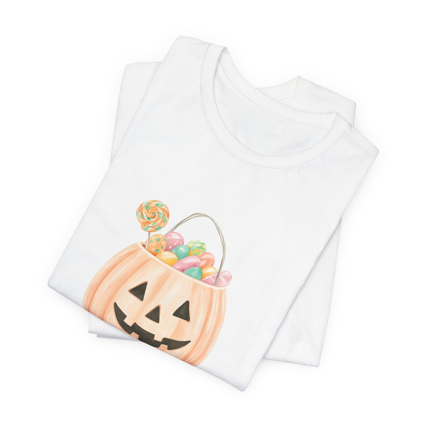 Halloween Trick or Treat T-Shirt, Unisex Graphic Tee, Fall Wardrobe Addition, Perfect for Halloween Parties, Spooky Season Wear