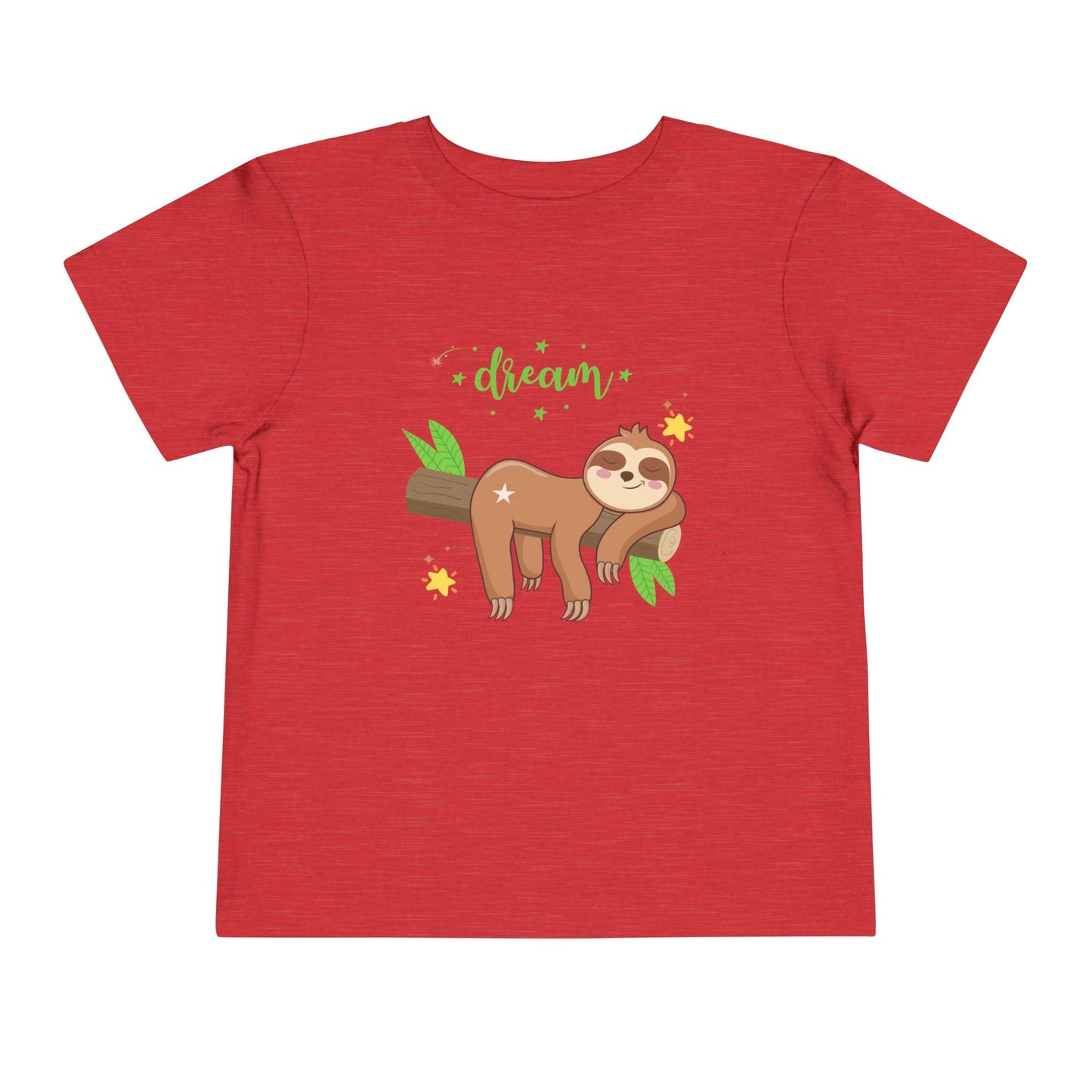 Sloth Dreaming Toddler Tee, Cute Kids' Shirt, Animal Lover Gift, Birthday, Playtime, Sleepy Sloth Tee, Toddler Apparel