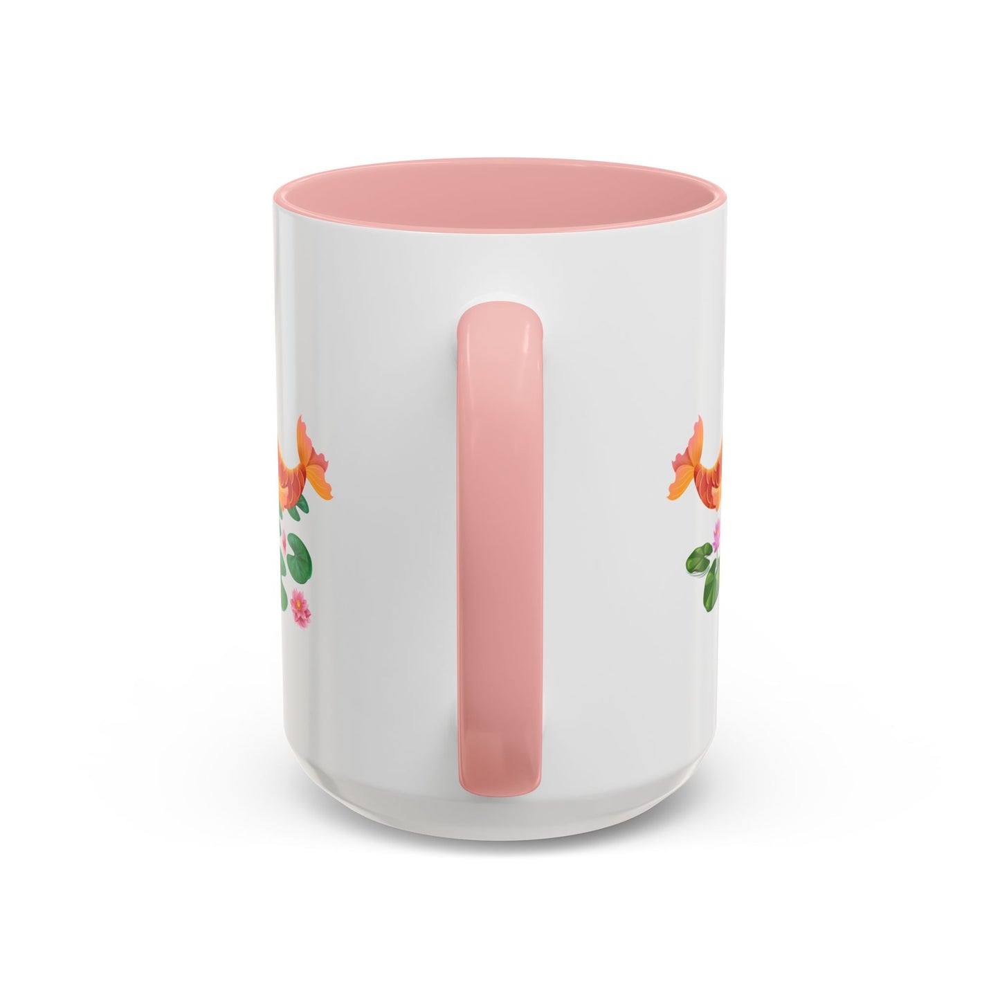 Golden koi fish with lotus flowers Coffee Mug