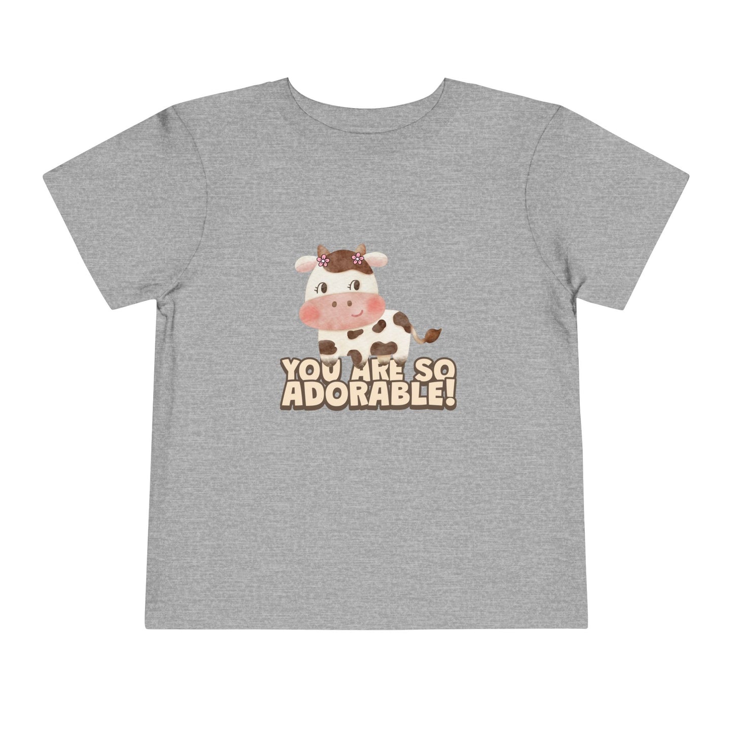 Adorable Cow Toddler Tee, Cute Toddler Shirt, Kids Gift, Baby Birthday Tee, Nursery Outfit, you’re so adorable shirt