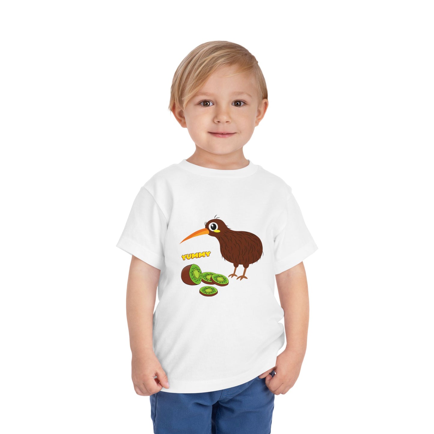 Adorable Kiwi Bird Toddler Tee, Cute Kids Shirt, Fun Toddler Gift, Playful Short Sleeve Tee, Baby Shower Present, Summer Outfit