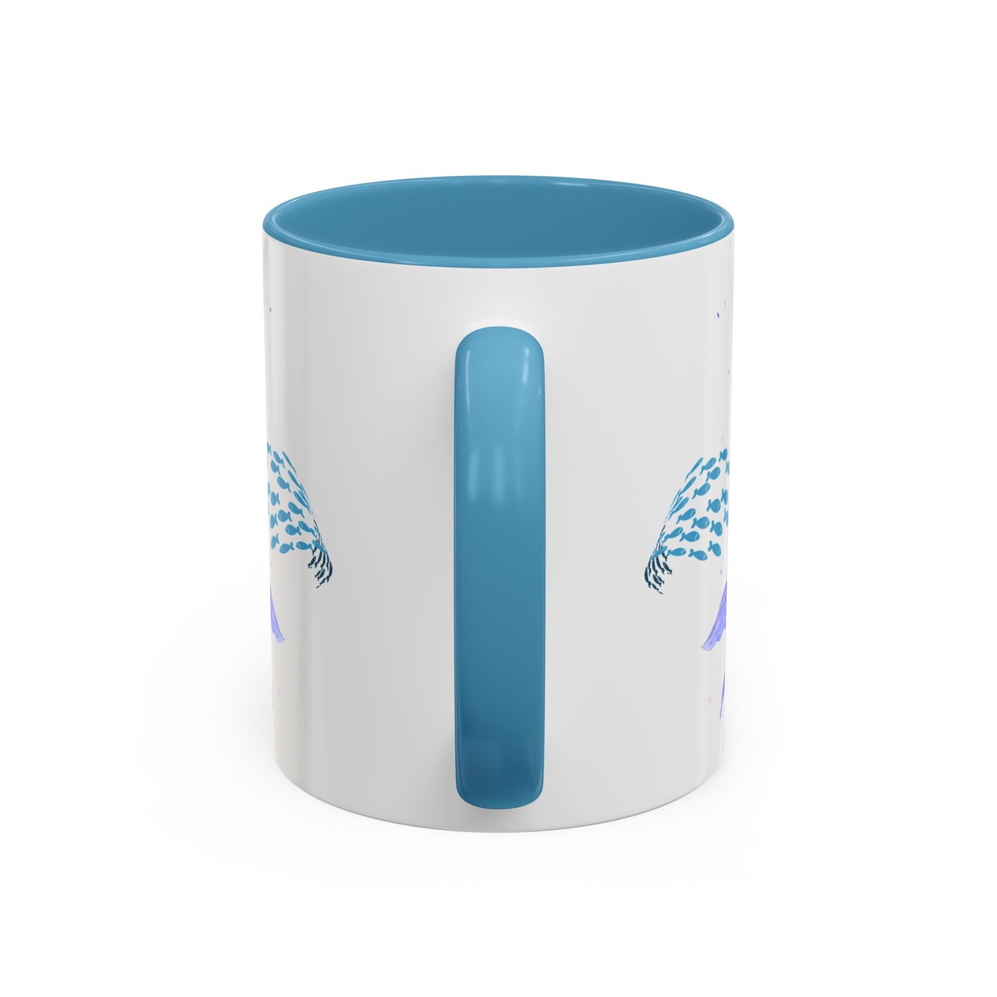 The mermaid and her school fish Coffee Mug