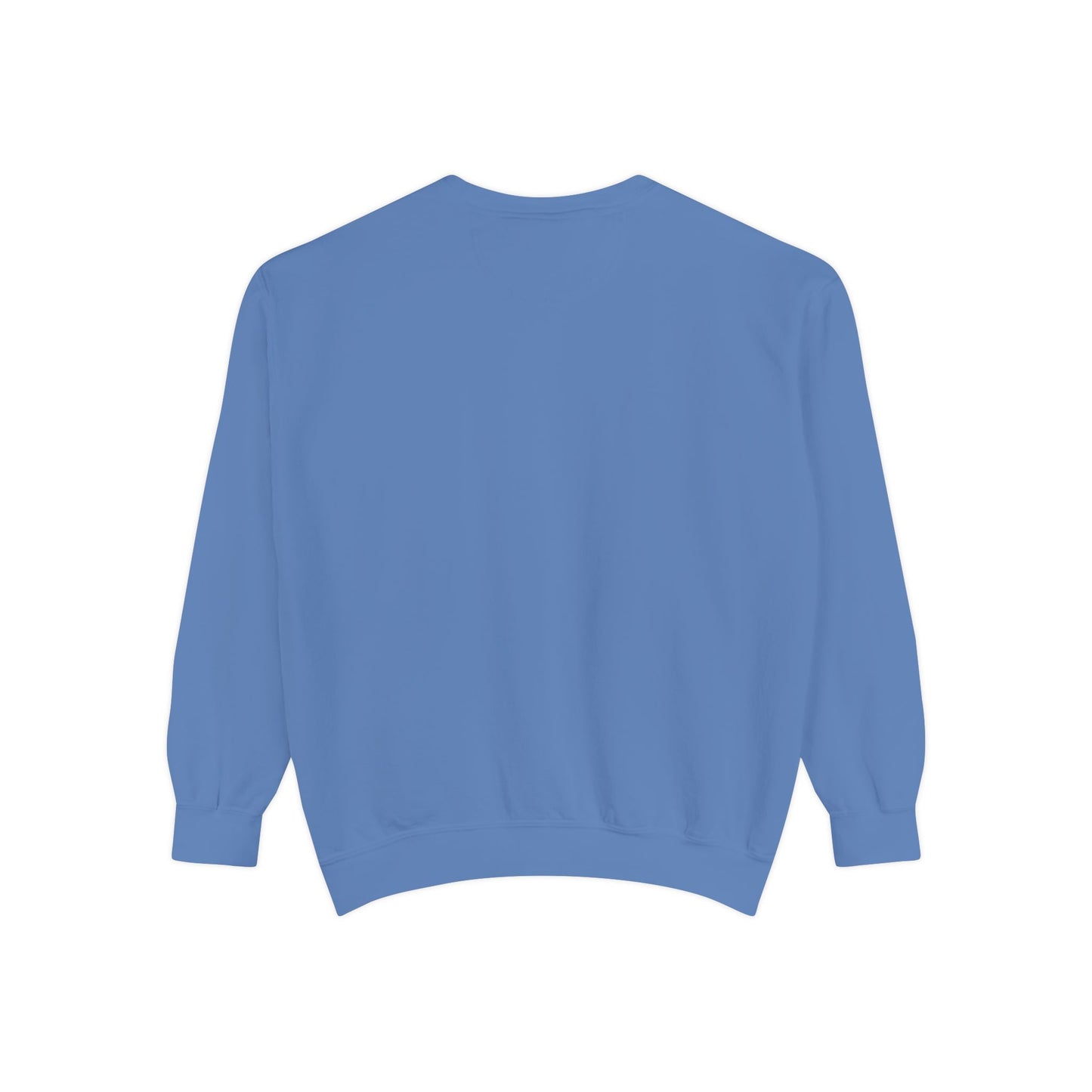 Blue jellyfish with pink tentacles Unisex Garment-Dyed Sweatshirt