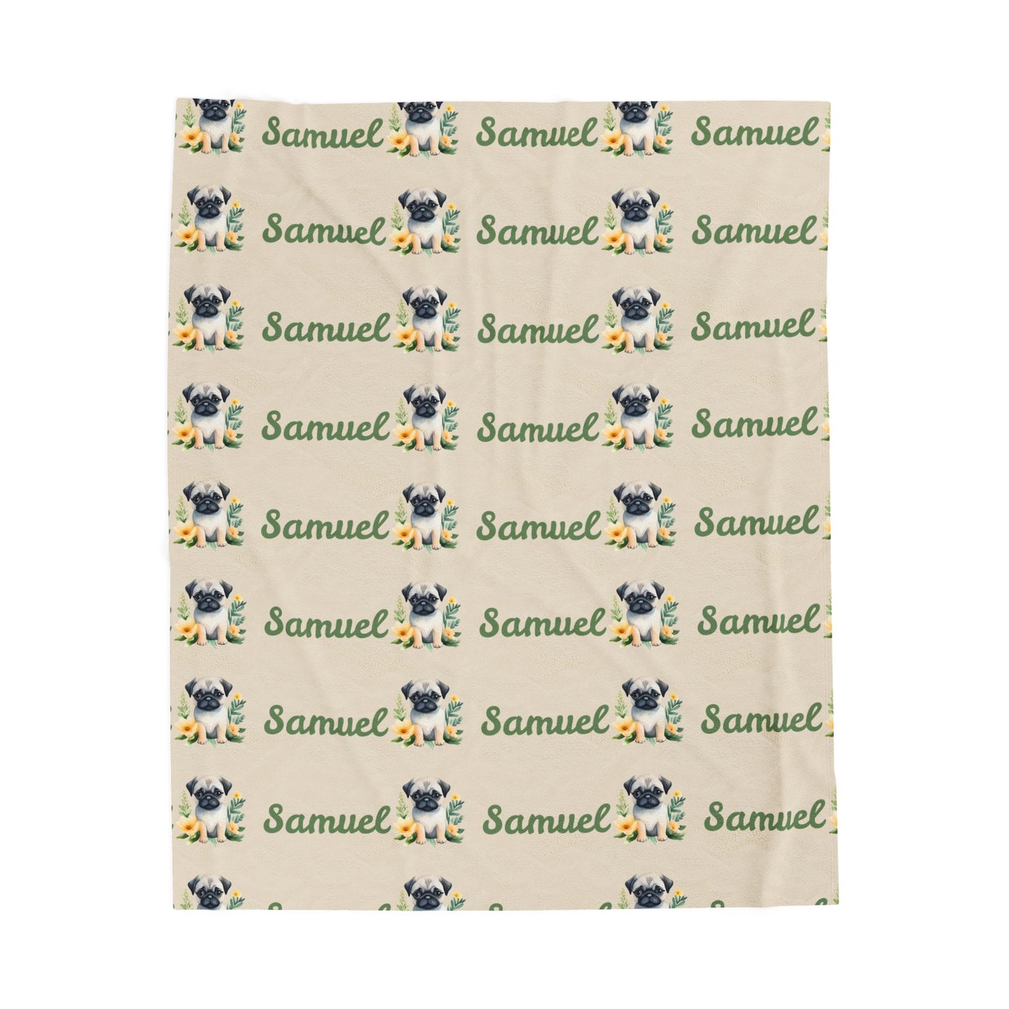 Personalized Velveteen Plush Blanket with Custom Name, Cozy Throw, Perfect Gift for Kids, Pet Lovers, Home Decor, Bedroom Accent