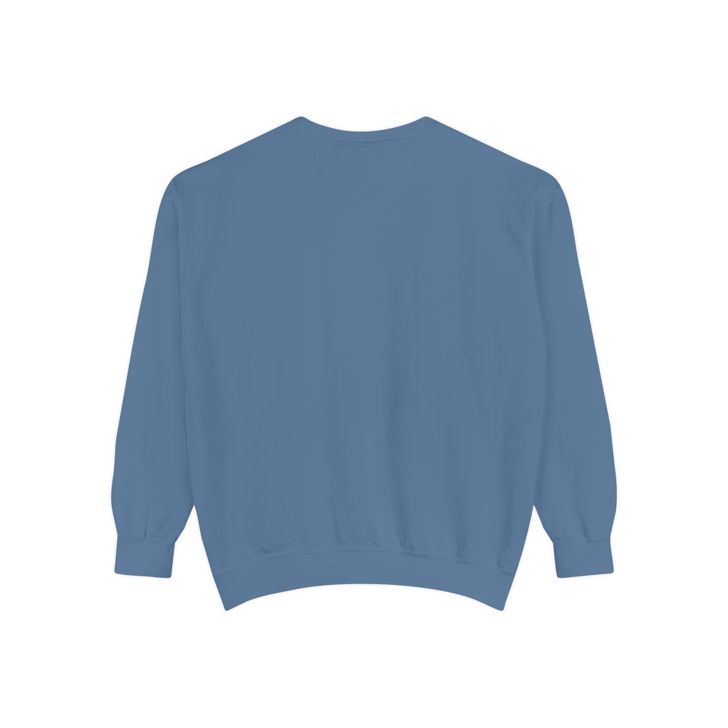 Blue jellyfish with a pink tiara Unisex Garment-Dyed Sweatshirt