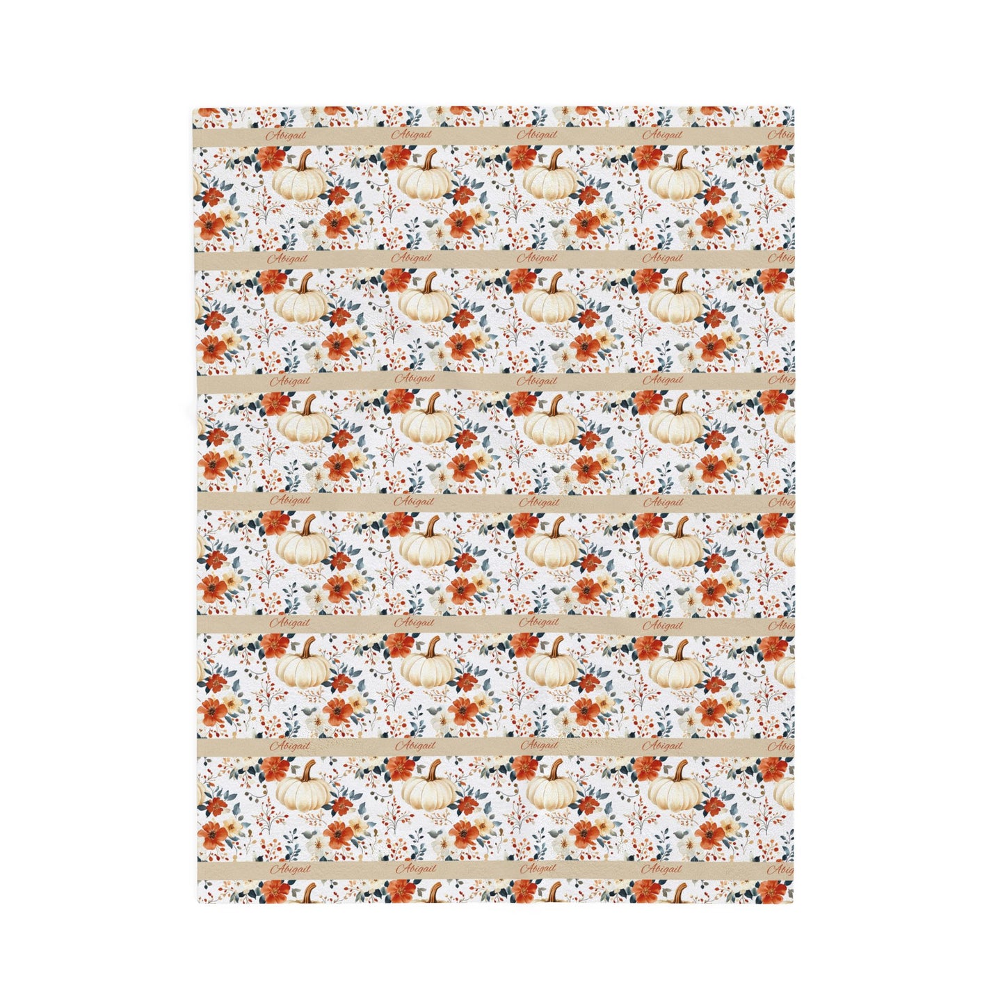Floral Velveteen Plush Blanket - Cozy Decorative Throw for Home, Fall Decor, Gift Idea, Nursery, and Relaxation