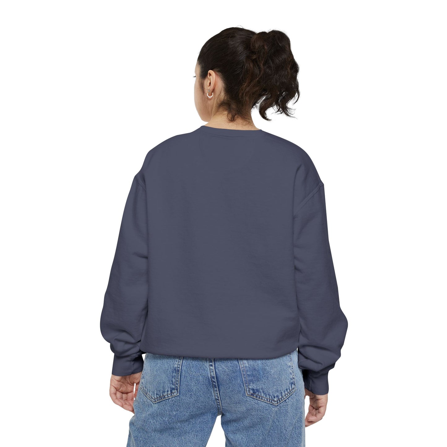 Whale with a bandage and bubble Unisex Garment-Dyed Sweatshirt