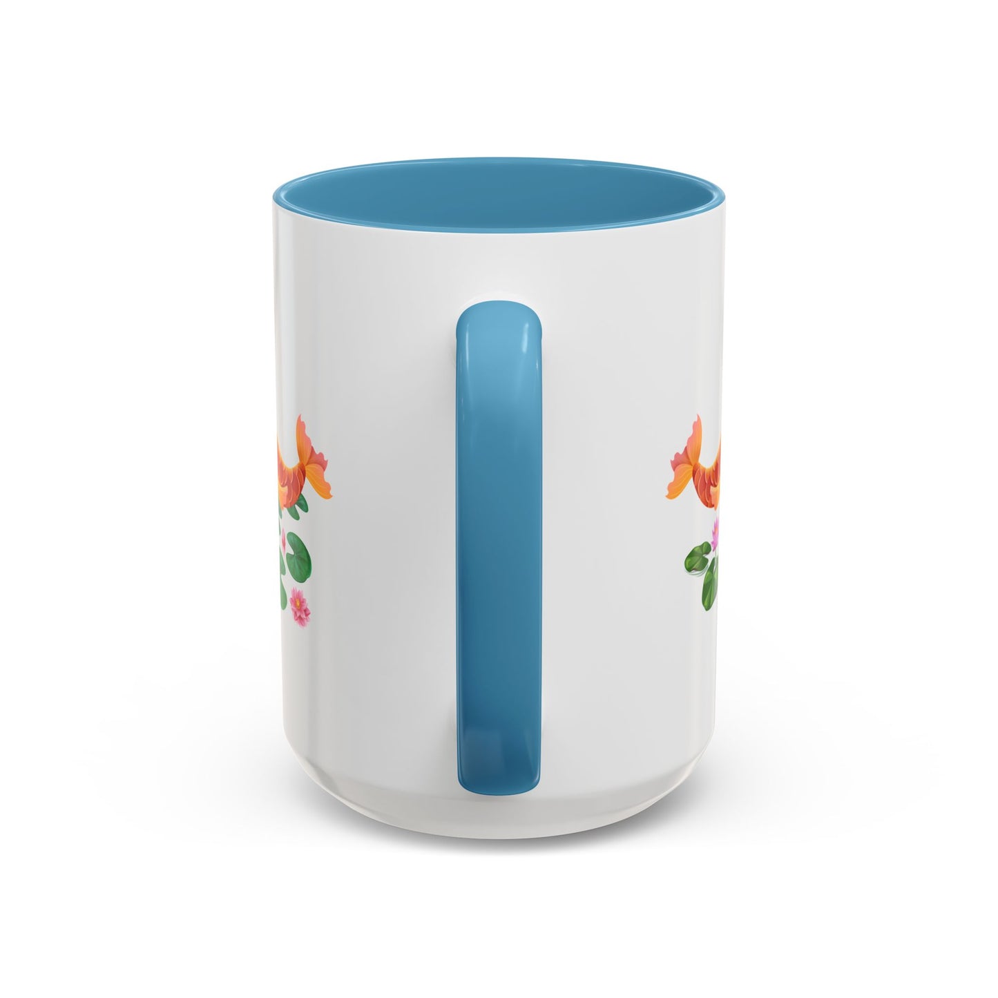 Golden koi fish with lotus flowers Coffee Mug