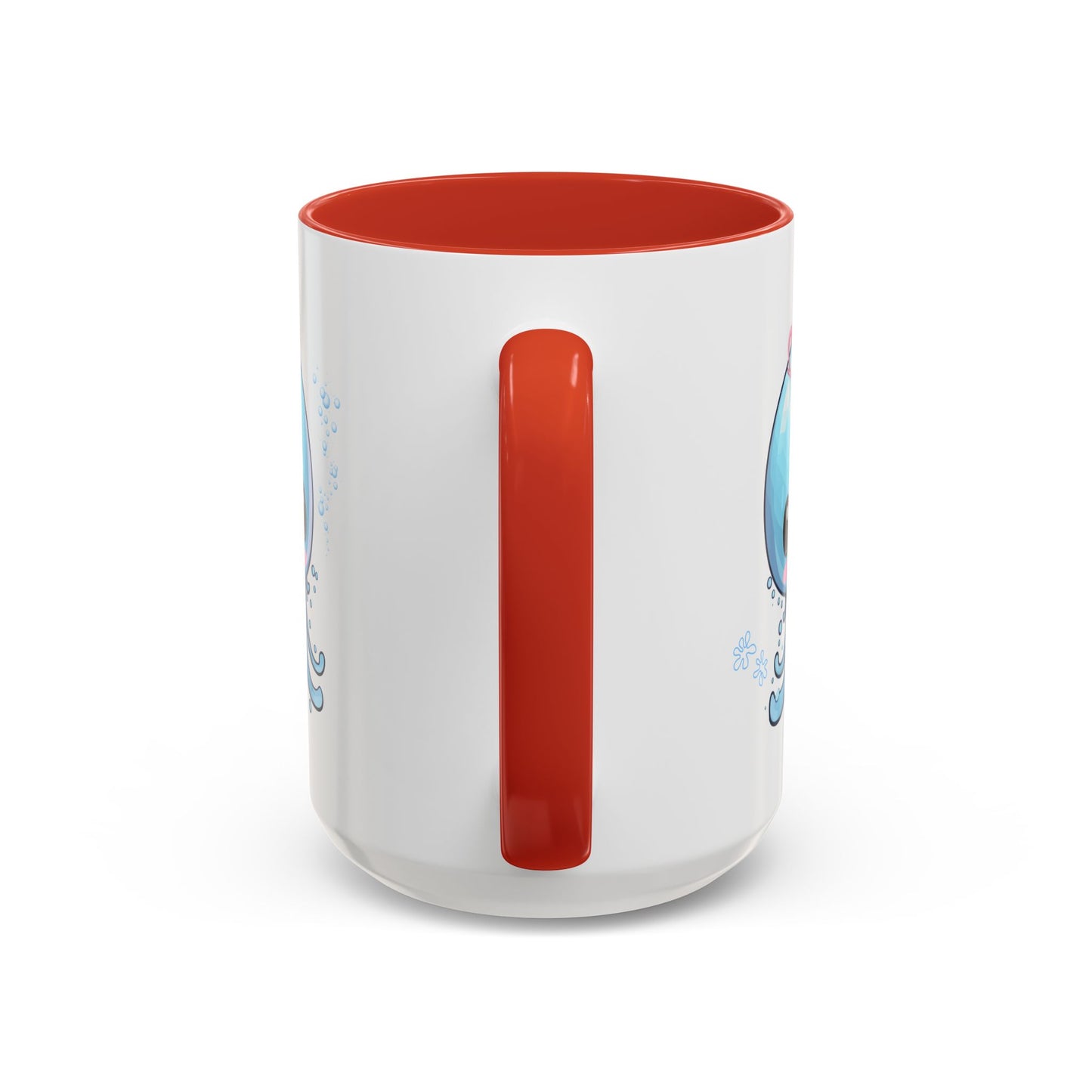 Blue jellyfish with a pink tiara Coffee Mug