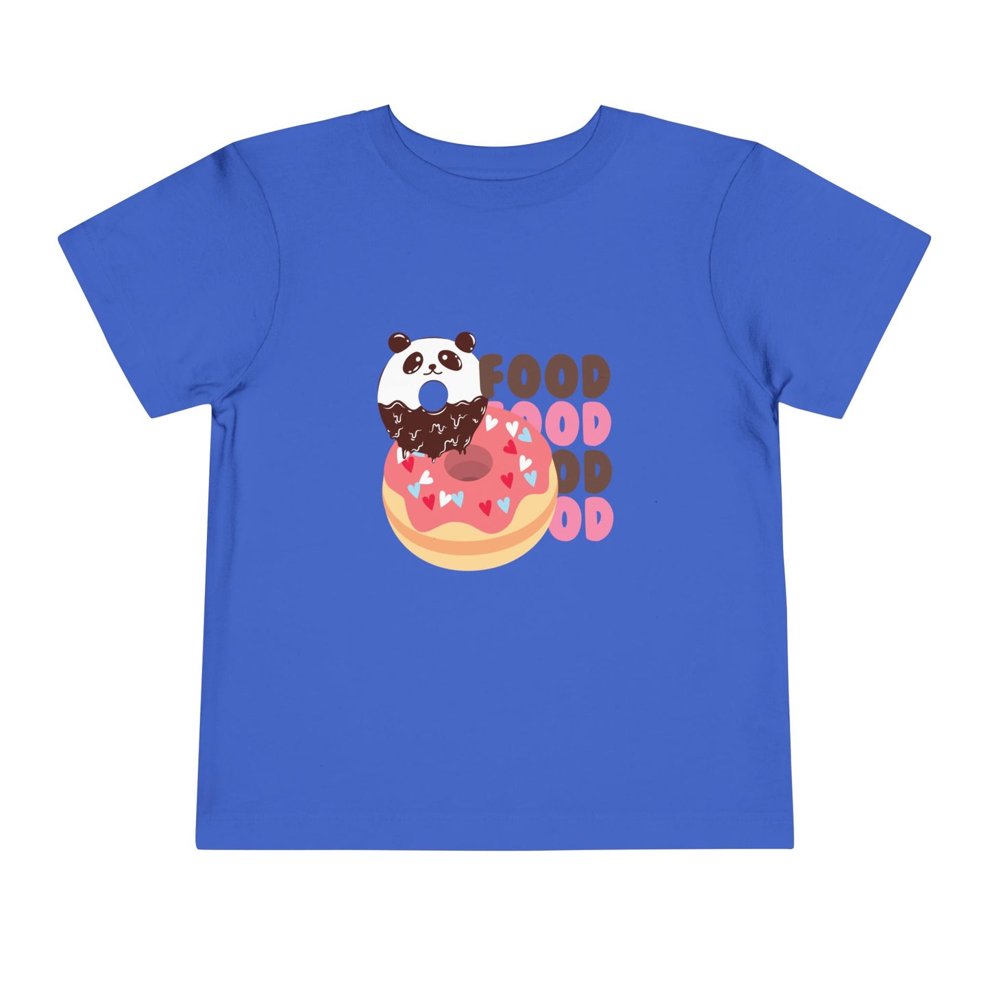 Cute Panda Foodie Toddler Tee, Kids T-Shirt, Animal Lover Gift, Birthday, Playtime, Casual Wear, Summer Outfit