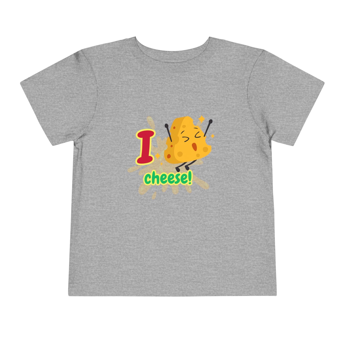 Kids I Love Cheese Tee, Toddler Cheese Shirt, Cute Kids T-Shirt, Fun Gift for Cheese Lovers, Playful Summer Top