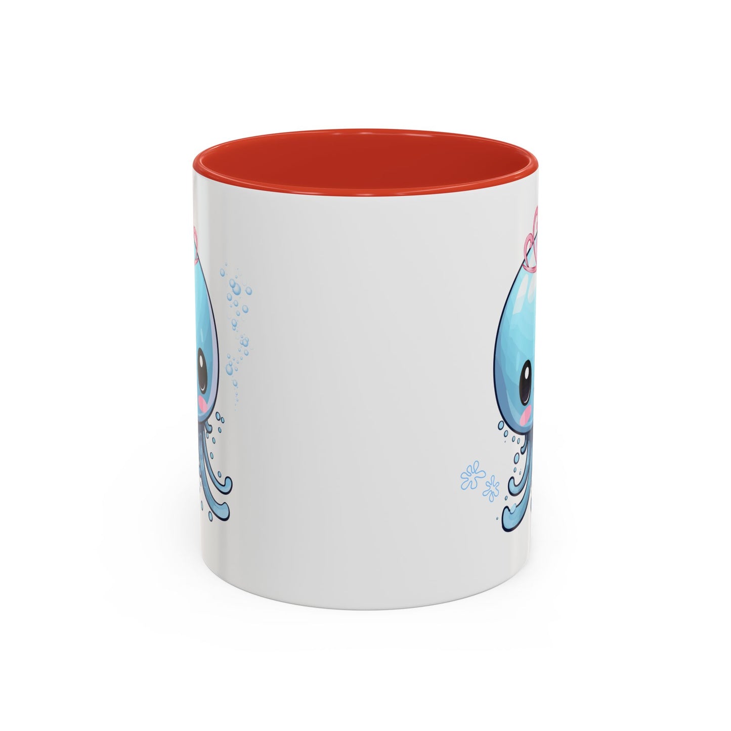 Blue jellyfish with a pink tiara Coffee Mug