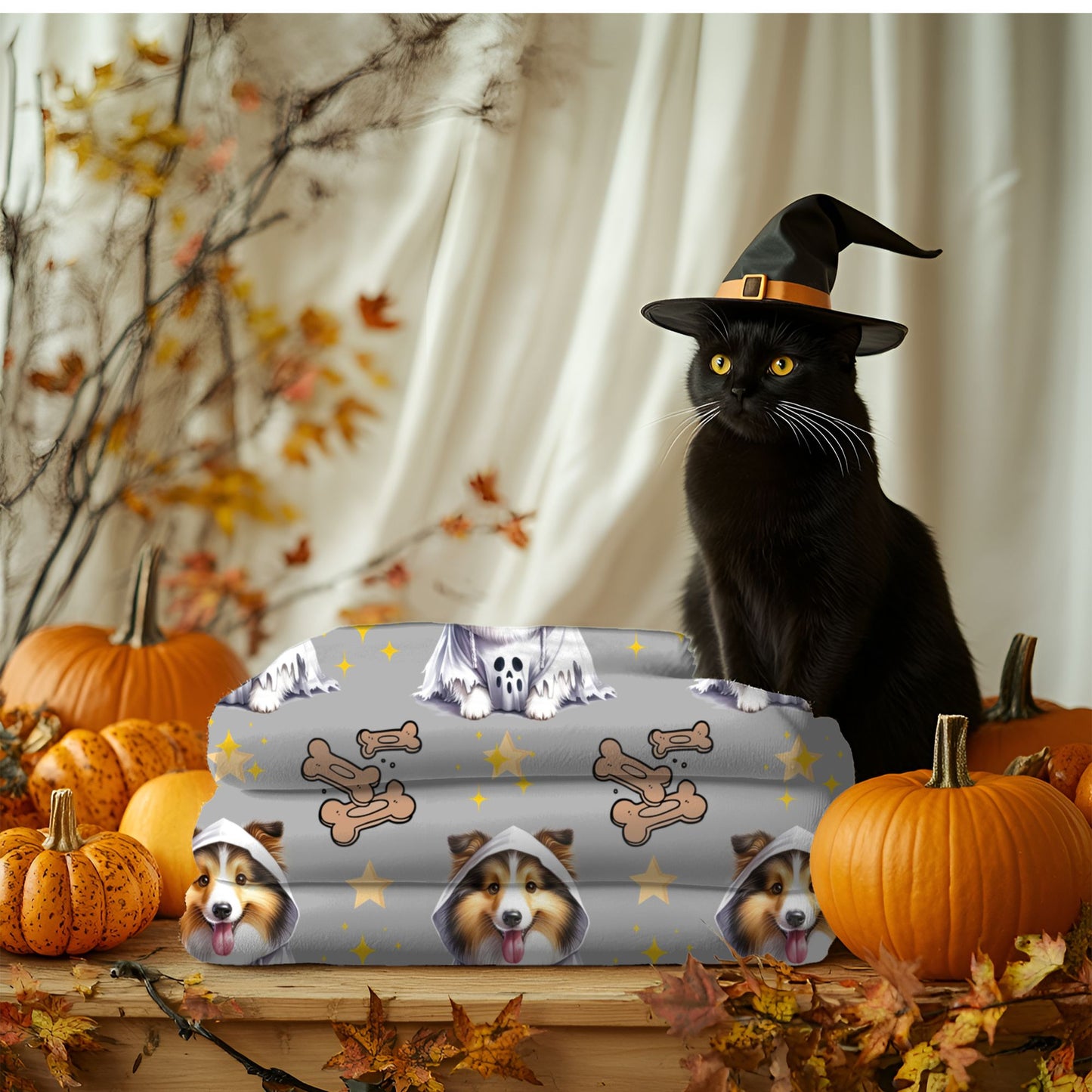 Cozy Dog-Themed Velveteen Plush Blanket | Perfect for Pet Lovers, Home Decor, Gifts, Snuggling, Holidays