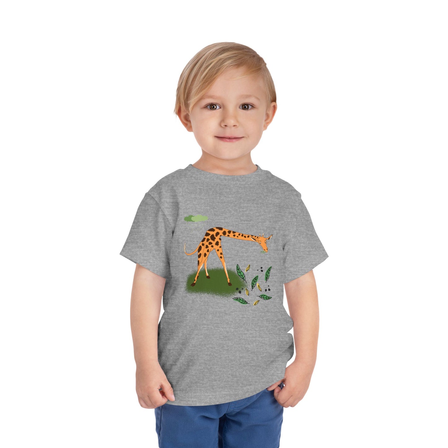 Cute Giraffe Toddler Tee, Animal Shirt, Kids Summer Tee, Playful Toddler Clothes, Gift for Baby Showers, Nursery Decor, Toddler Outfit
