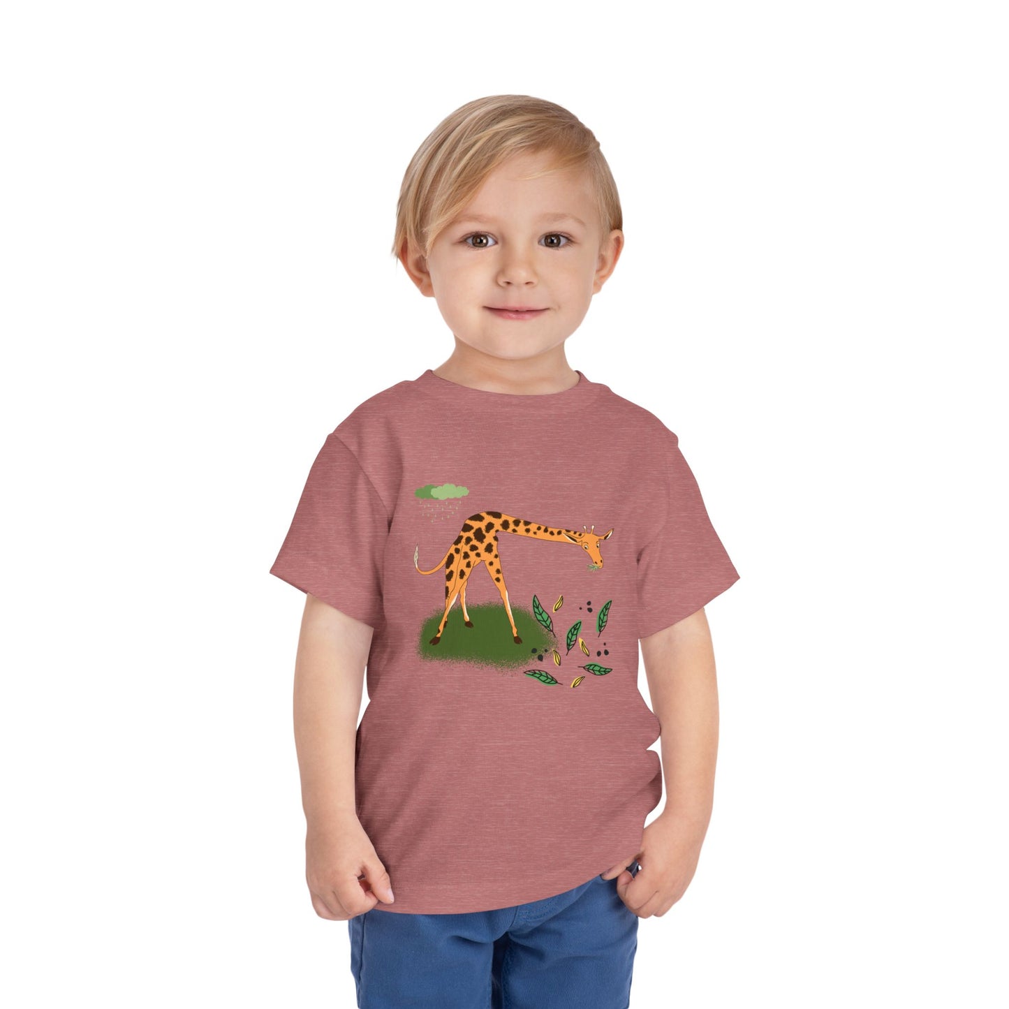Cute Giraffe Toddler Tee, Animal Shirt, Kids Summer Tee, Playful Toddler Clothes, Gift for Baby Showers, Nursery Decor, Toddler Outfit