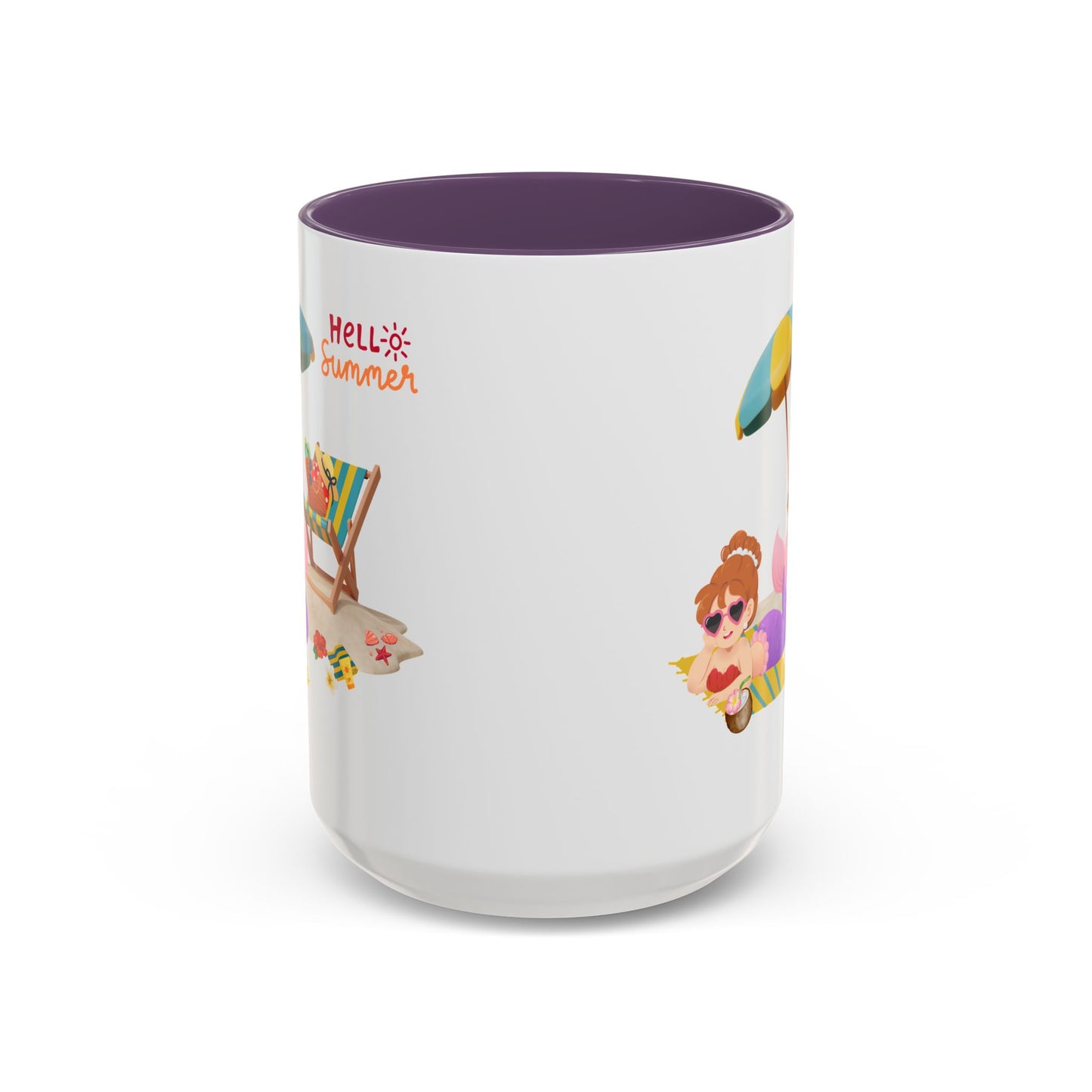 Mermaid lounging on a beach towel Coffee Mug