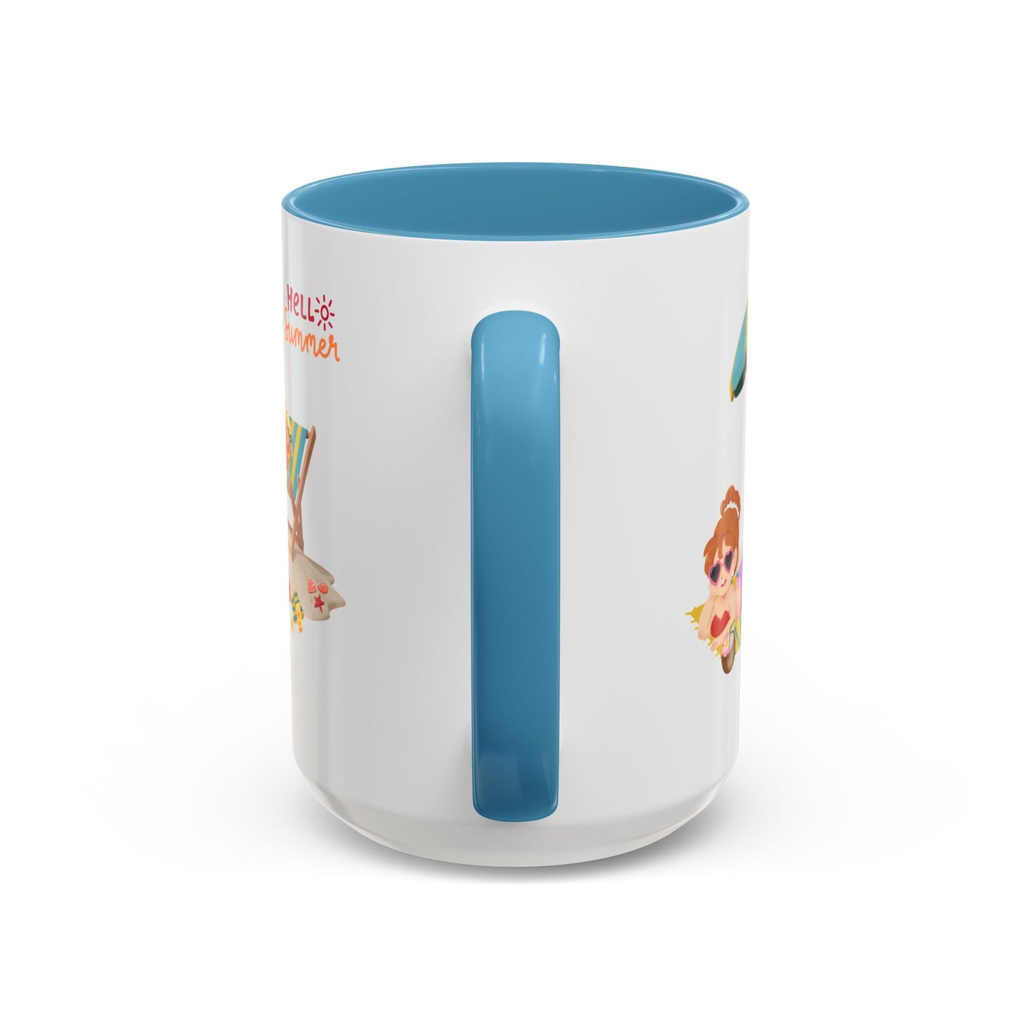 Mermaid lounging on a beach towel Coffee Mug