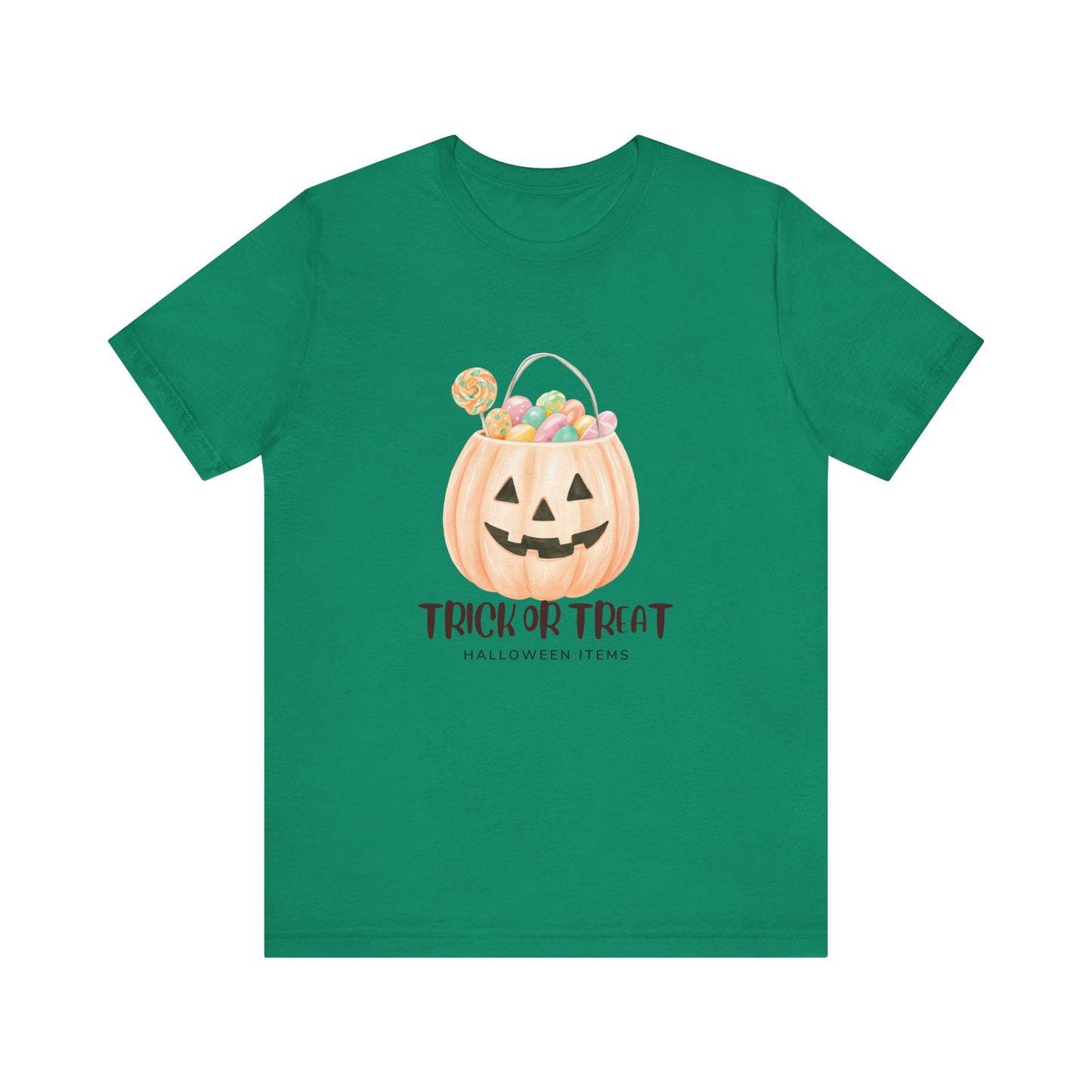Halloween Trick or Treat T-Shirt, Unisex Graphic Tee, Fall Wardrobe Addition, Perfect for Halloween Parties, Spooky Season Wear