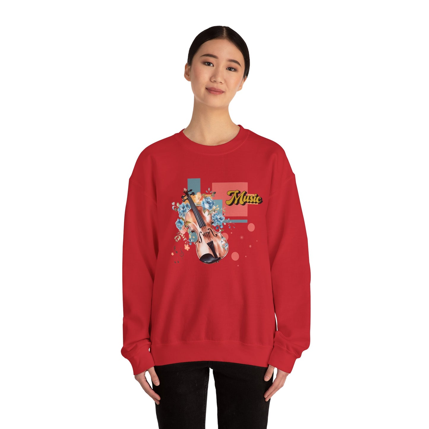 Musical Vibes Crewneck Sweatshirt | Gift for Music Lovers, Cozy and Stylish, Perfect for Concerts, Casual Wear, All Seasons