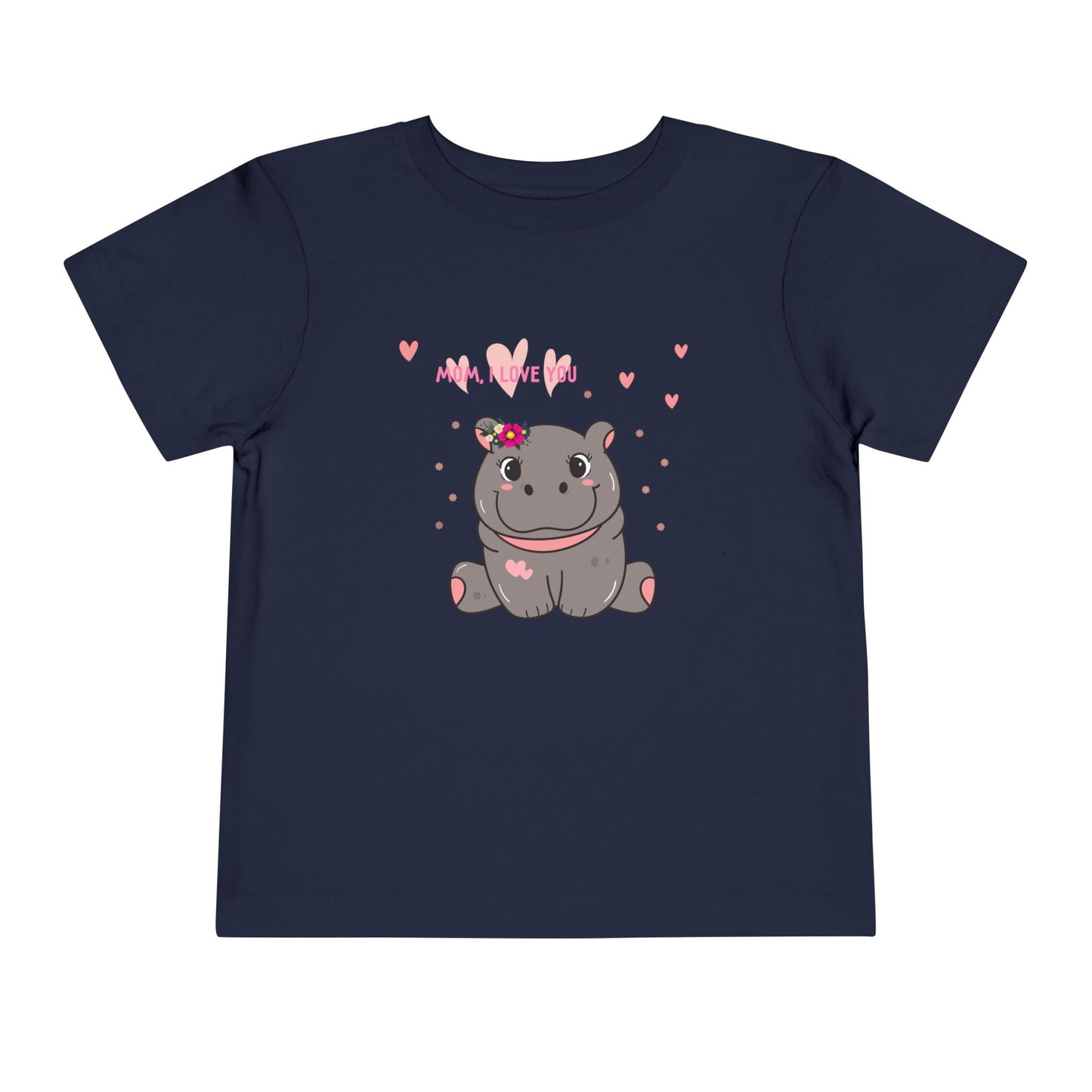 Cute Hippo Toddler Tee, Adorable Animal Shirt, Baby Shower Gift, Kids Birthday Outfit, Playful Summer Wear