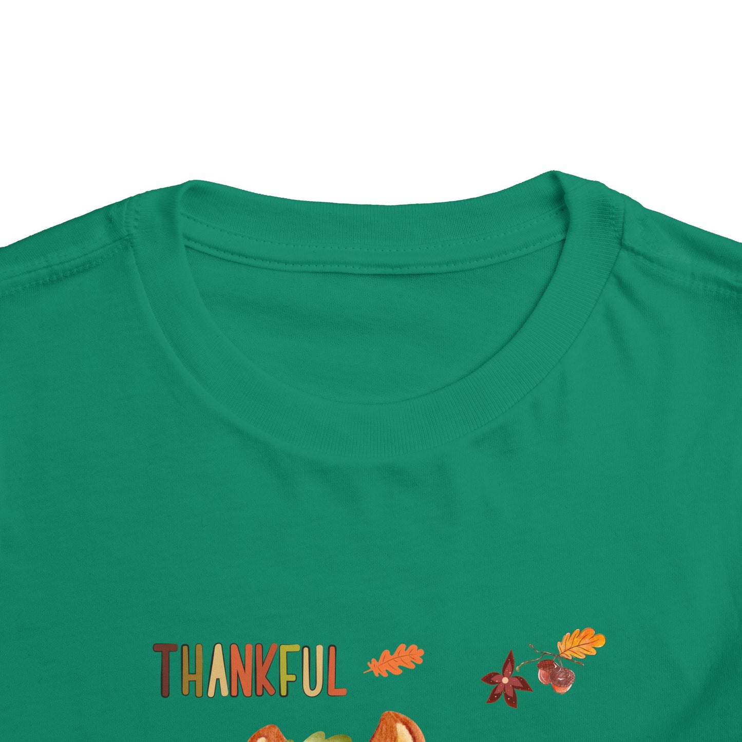 Toddler Short Sleeve Tee - Thankful Squirrel Design, Kids Fall T-Shirt, Thanksgiving Gift, Cute Toddler Apparel, Autumn Outfit