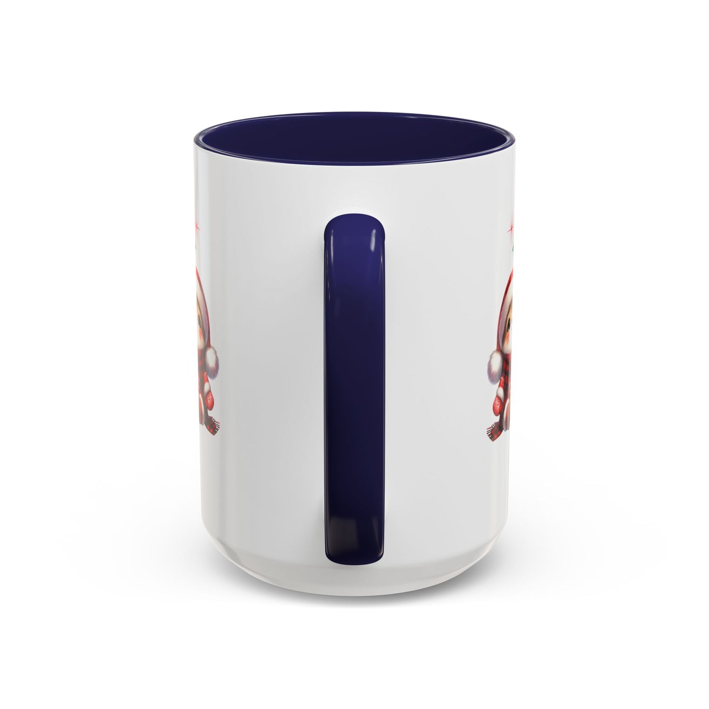 Festive Personalized Coffee Mug, Holiday Gift for Coffee Lovers, Custom Name Mug, Cute Animal Design, Perfect for Christmas