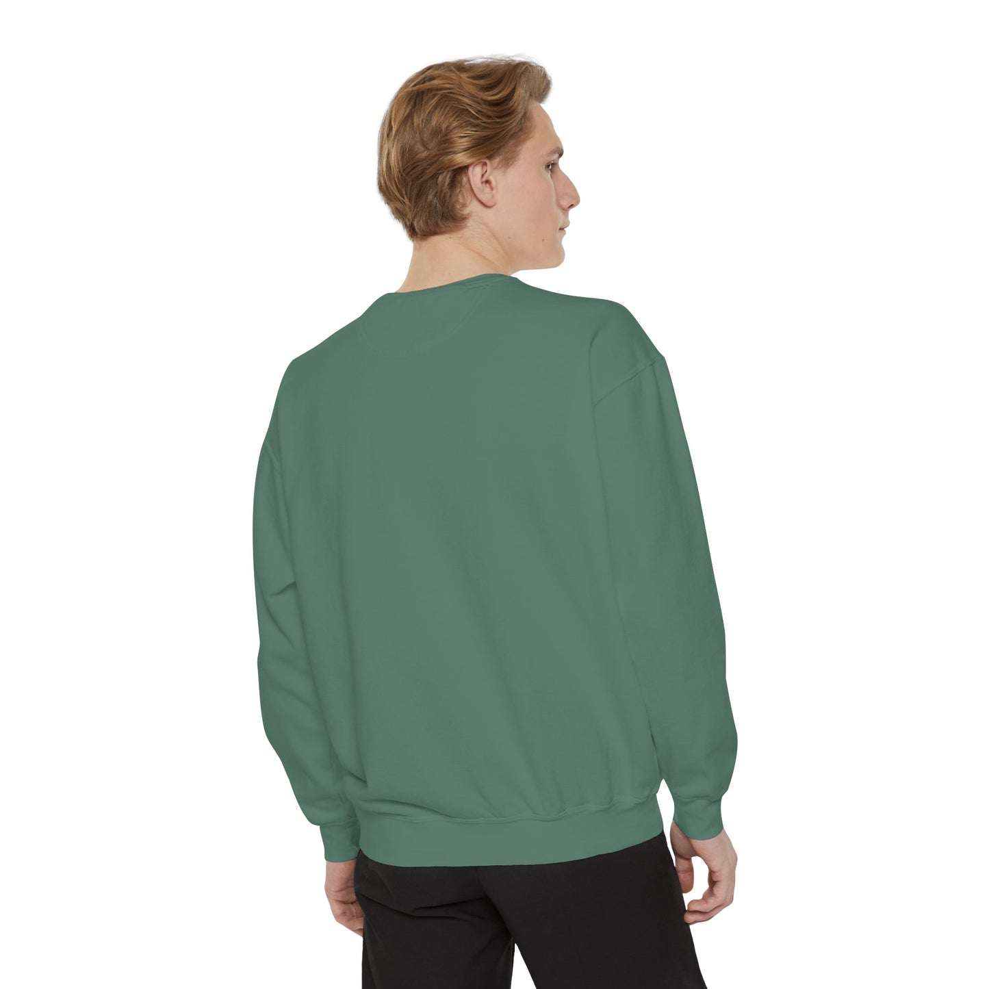 Cartoon crab lllusstration promoting joy and playfulness Unisex Garment-Dyed Sweatshirt