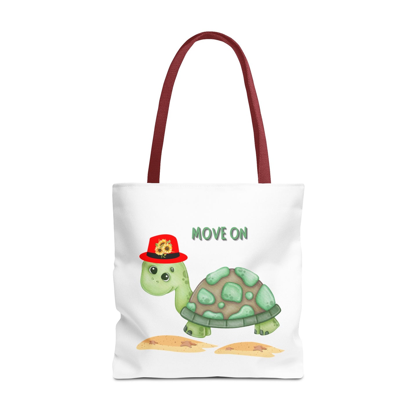 Turtle with a sunflower hat Tote Bag