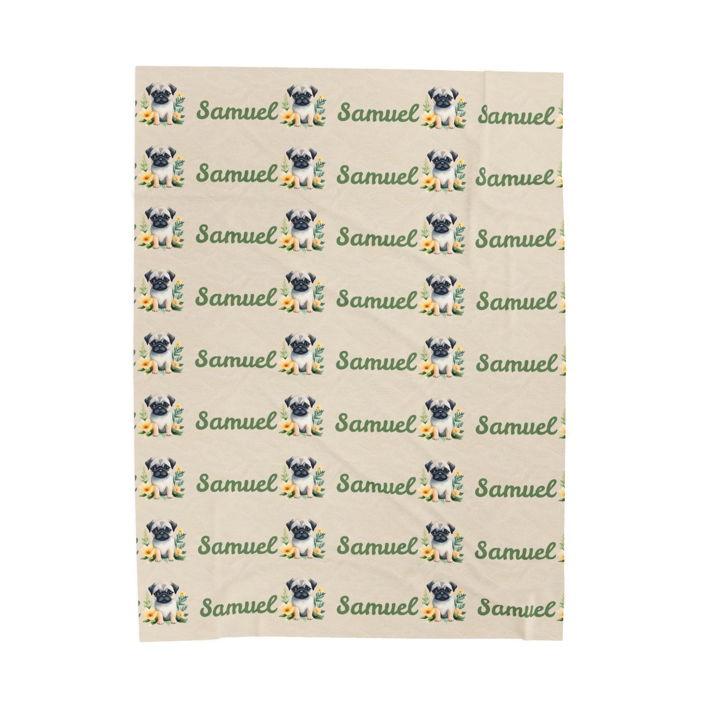 Personalized Velveteen Plush Blanket with Custom Name, Cozy Throw, Perfect Gift for Kids, Pet Lovers, Home Decor, Bedroom Accent