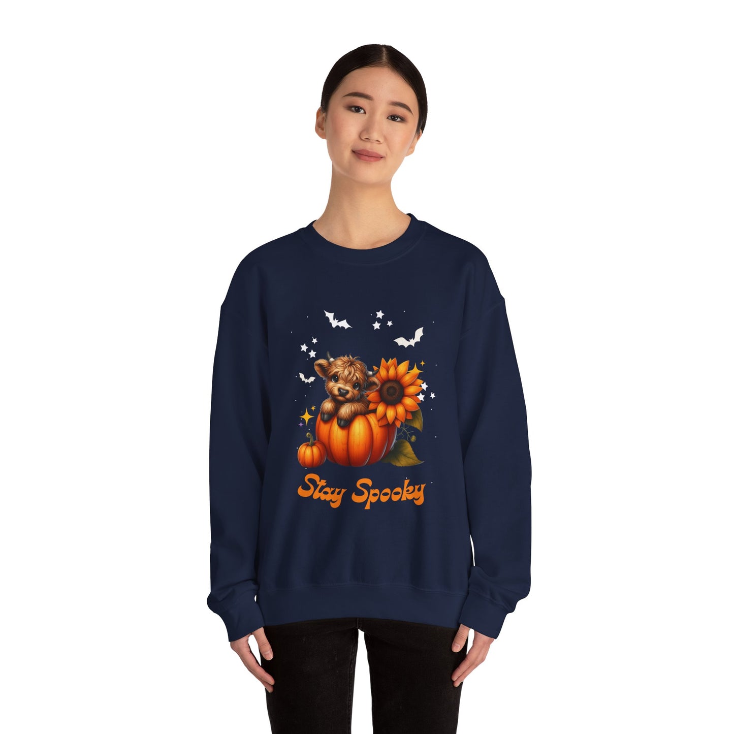 Stay Spooky Crewneck Sweatshirt, Halloween Apparel, Cozy Unisex Sweatshirt, Fall Fashion, Seasonal Gift, Casual Style