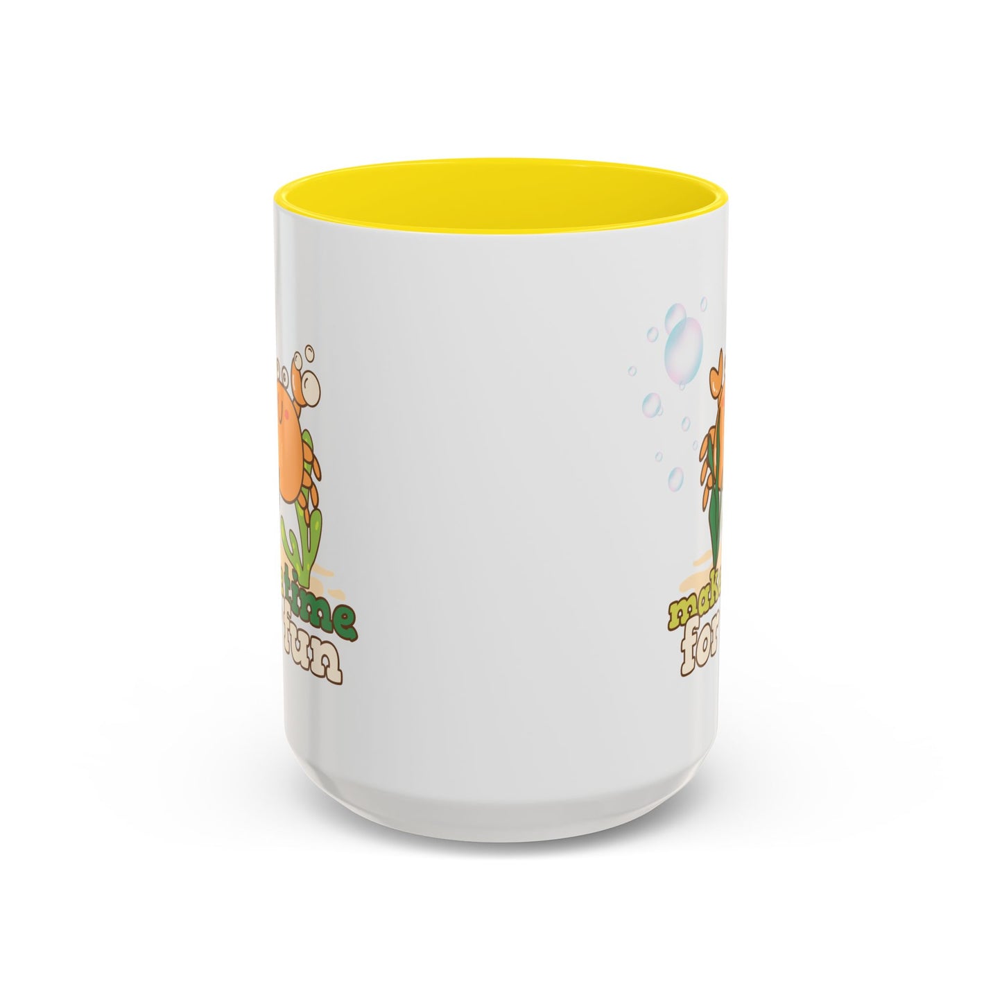 Cartoon crab lllusstration promoting joy and playfulness Coffee Mug